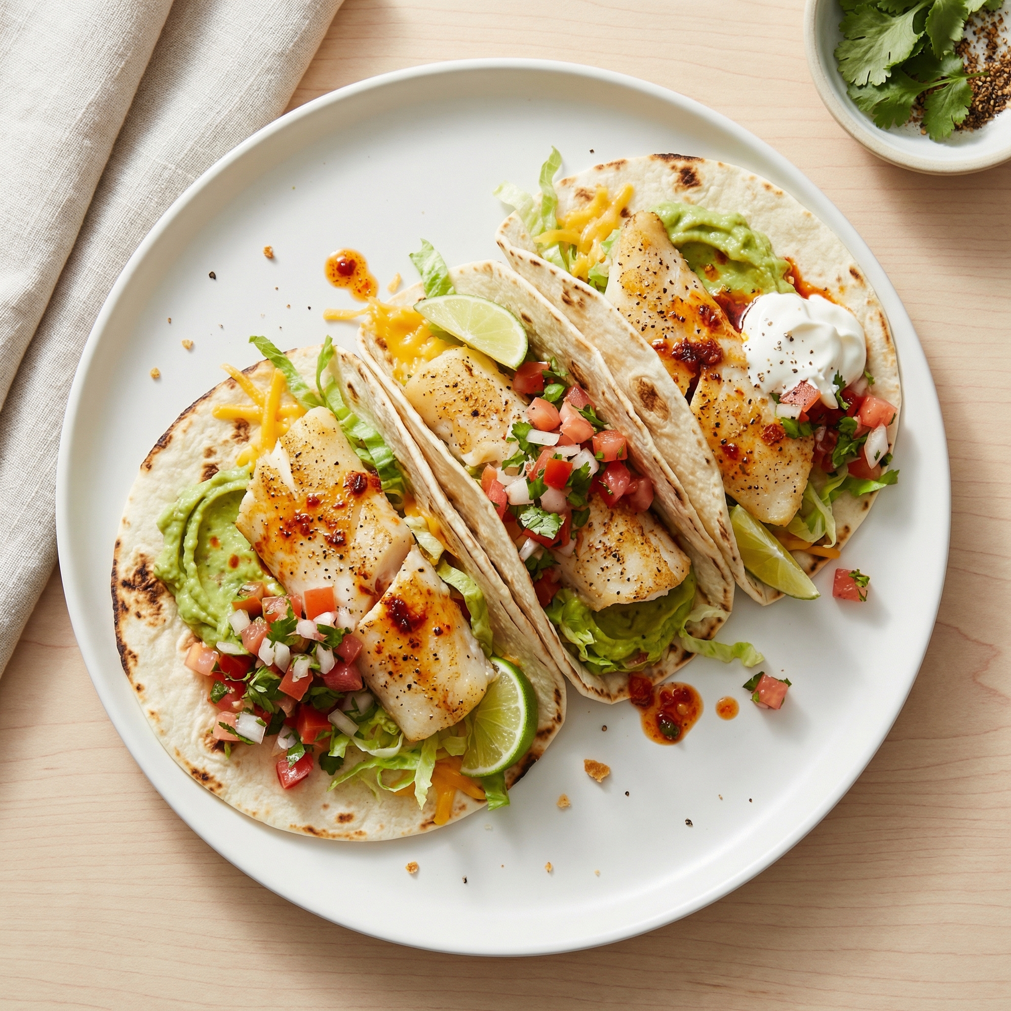 Mike's Oven-Baked Haddock Tacos