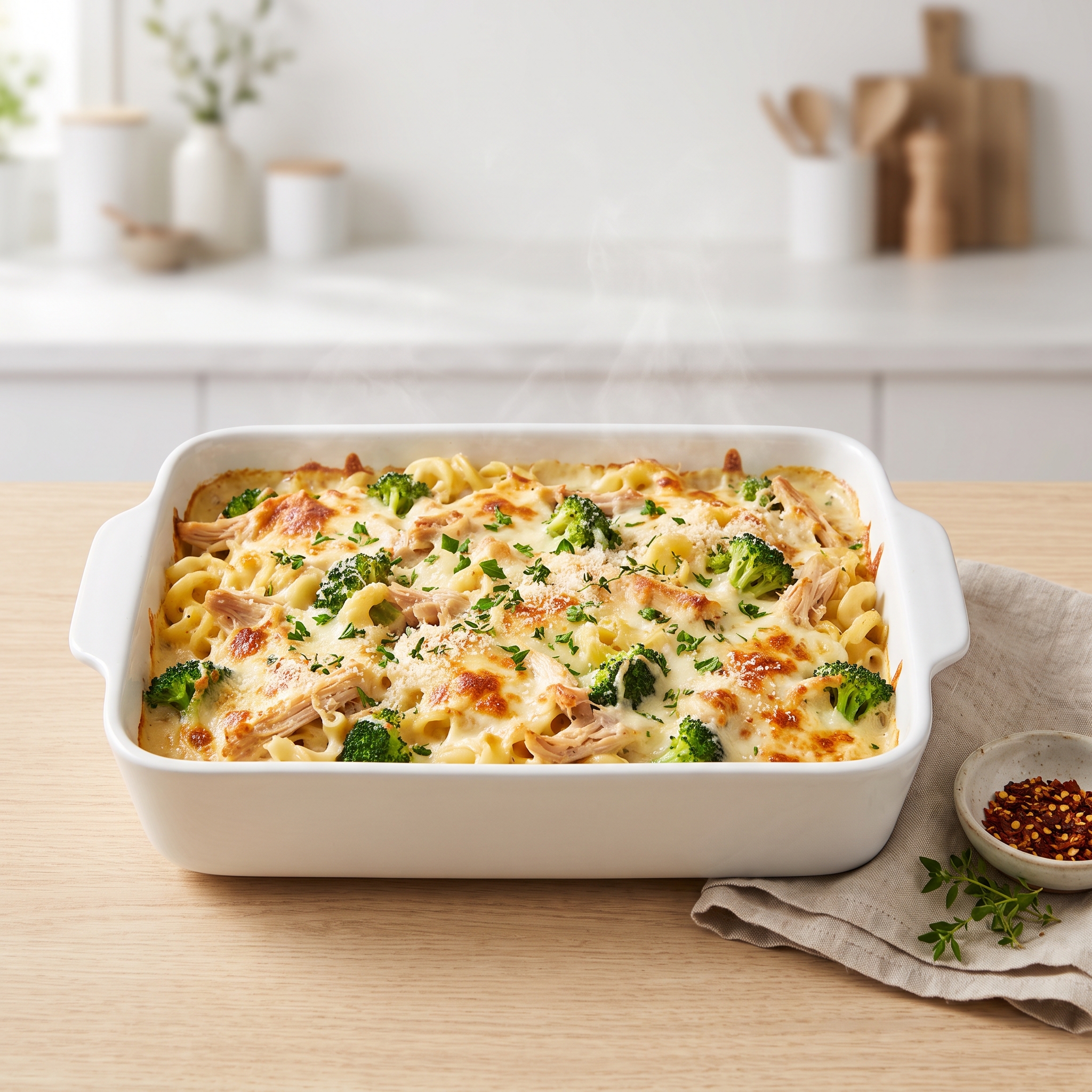 Baked Pasta with Rotisserie Chicken