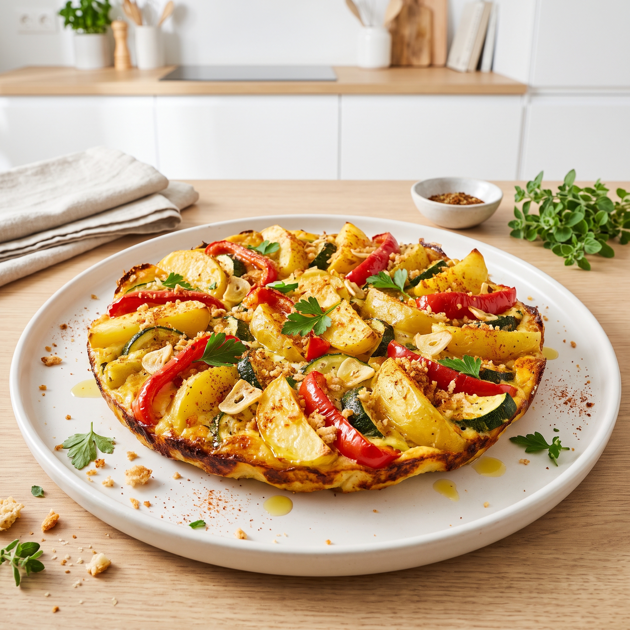 Baked Zucchini and Potato Casserole