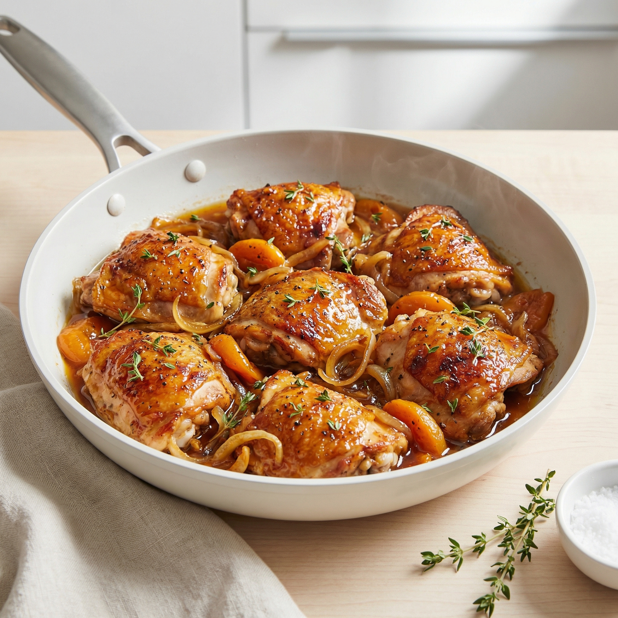 Apricot Chicken with Balsamic Vinegar