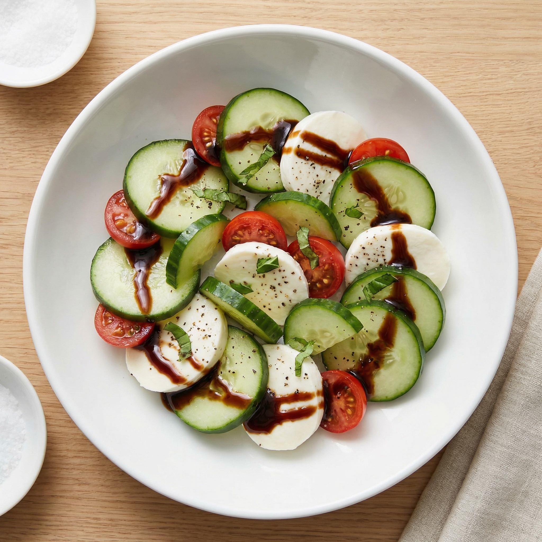 Caprese Salad with Crisp Cucumber