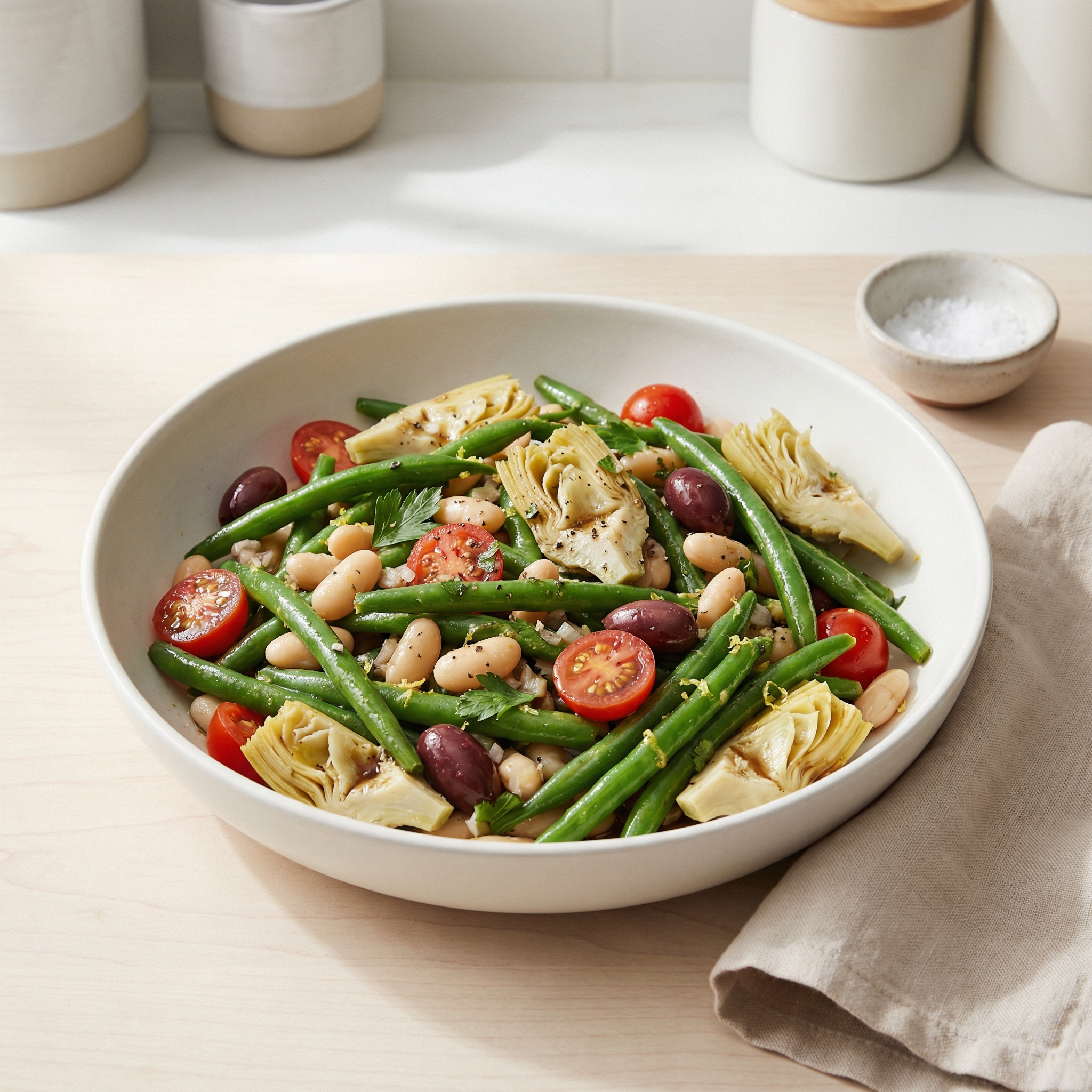 Cold Green Bean and Artichoke Salad