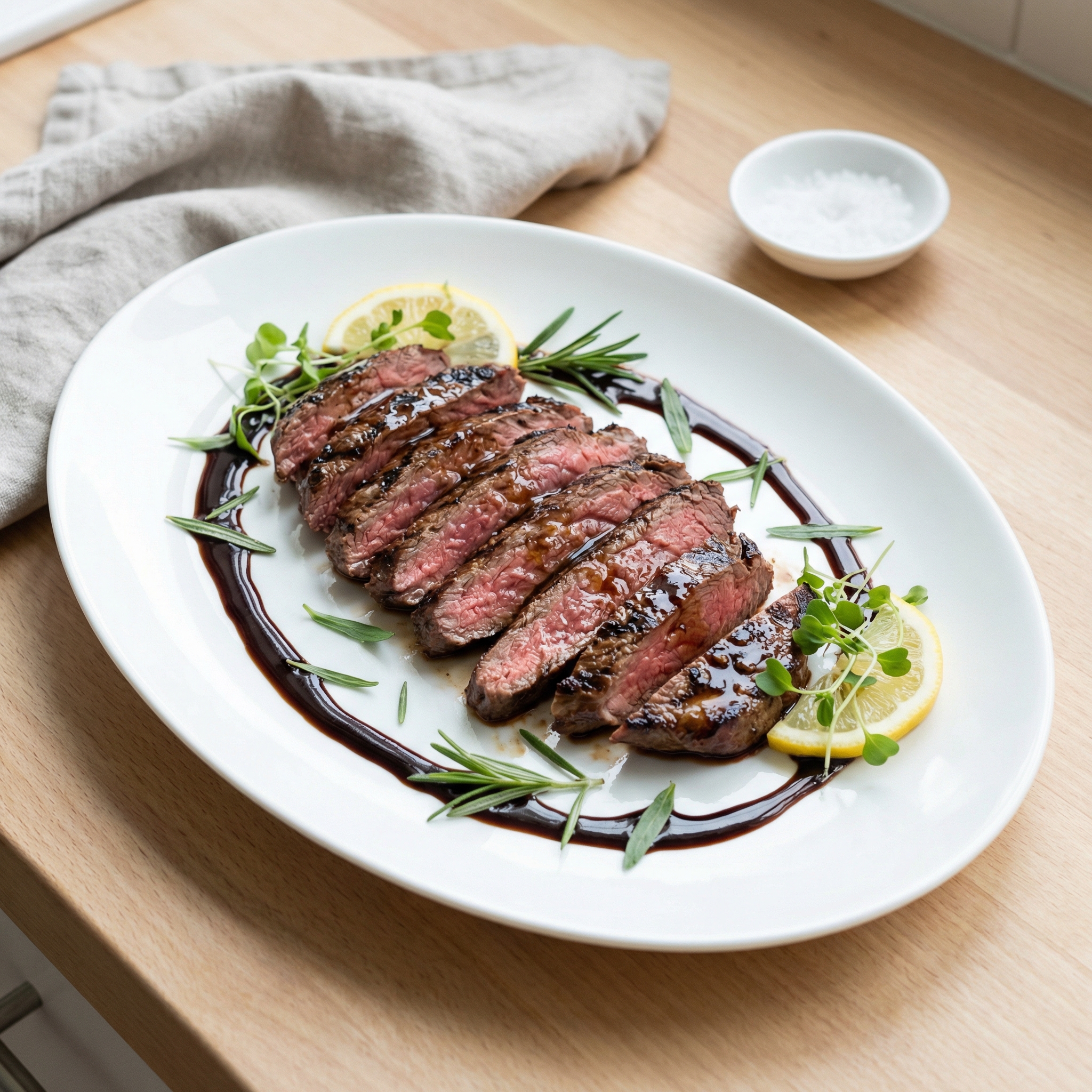 Honey-Balsamic Marinated Flat Iron Steak