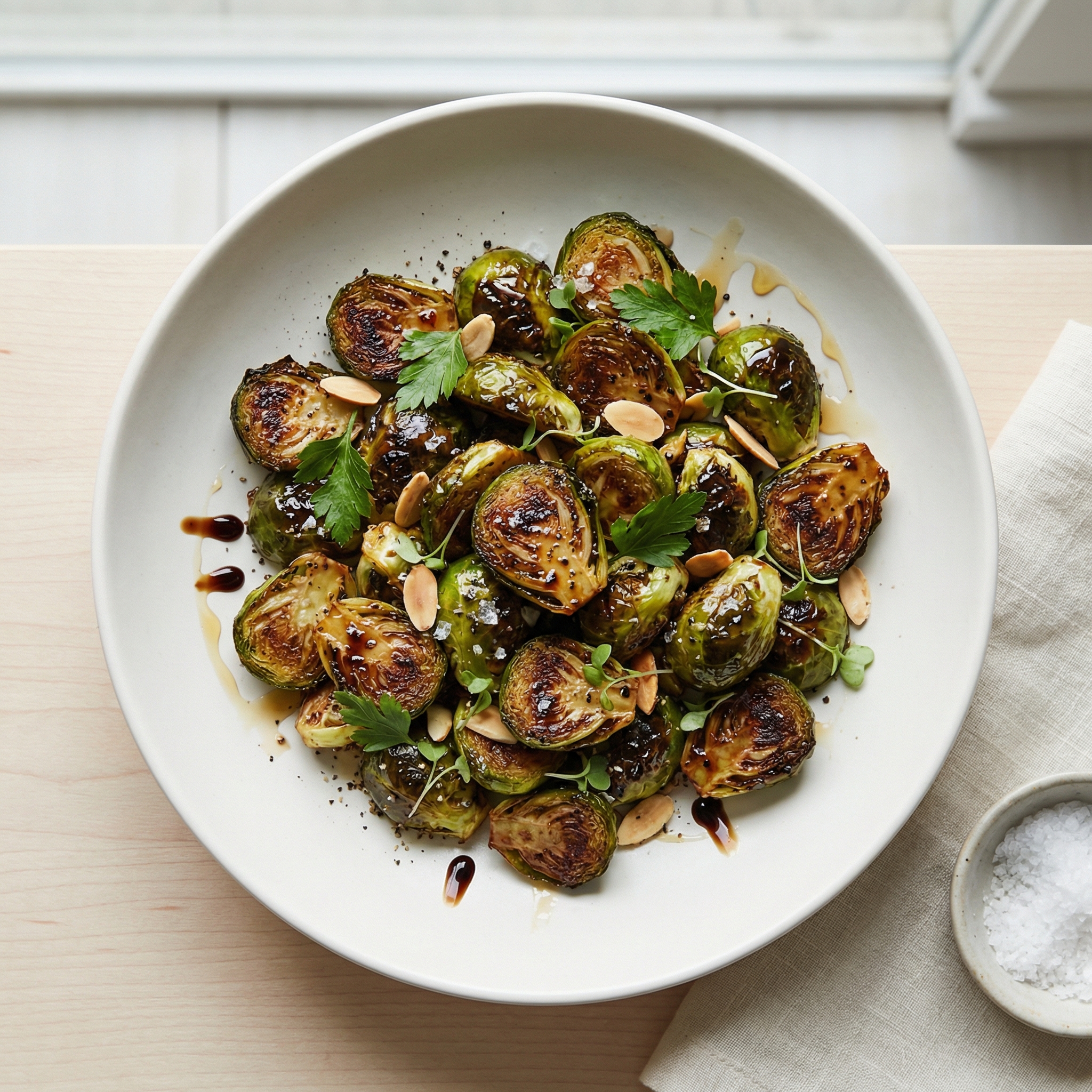 Balsamic-Honey Roasted Brussels Sprouts