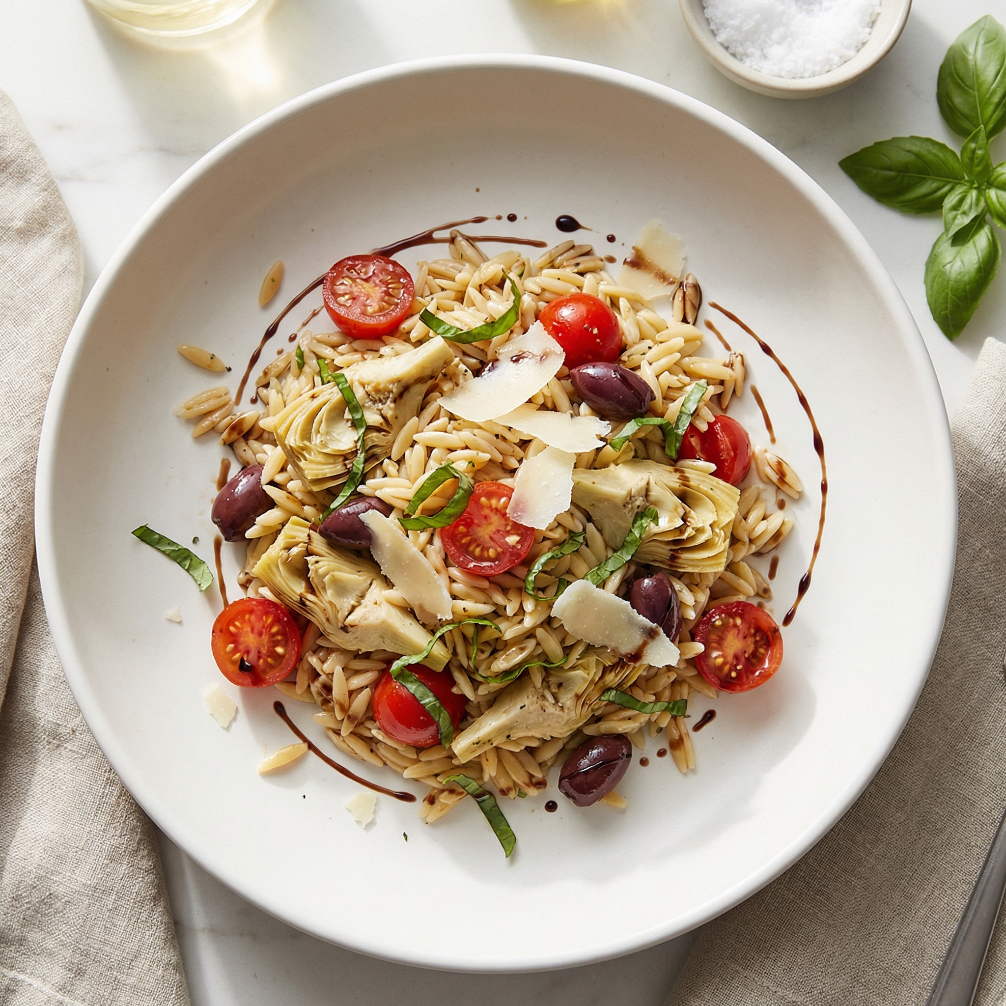 Orzo Tomato Artichoke Salad