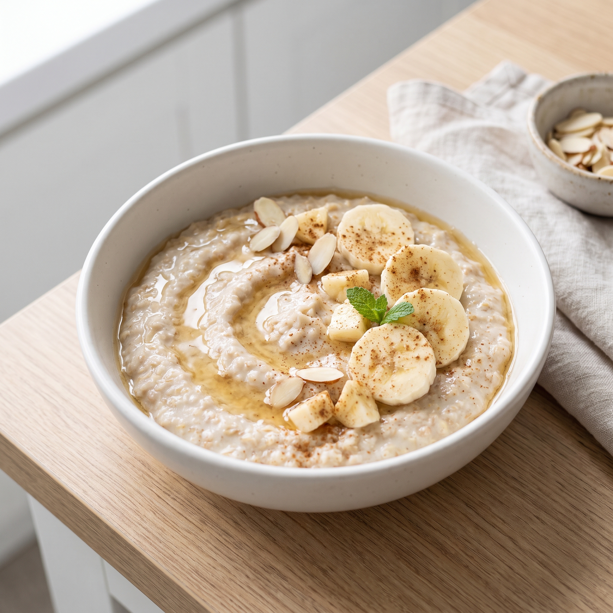 Banana-Almond Oatmeal Bowl