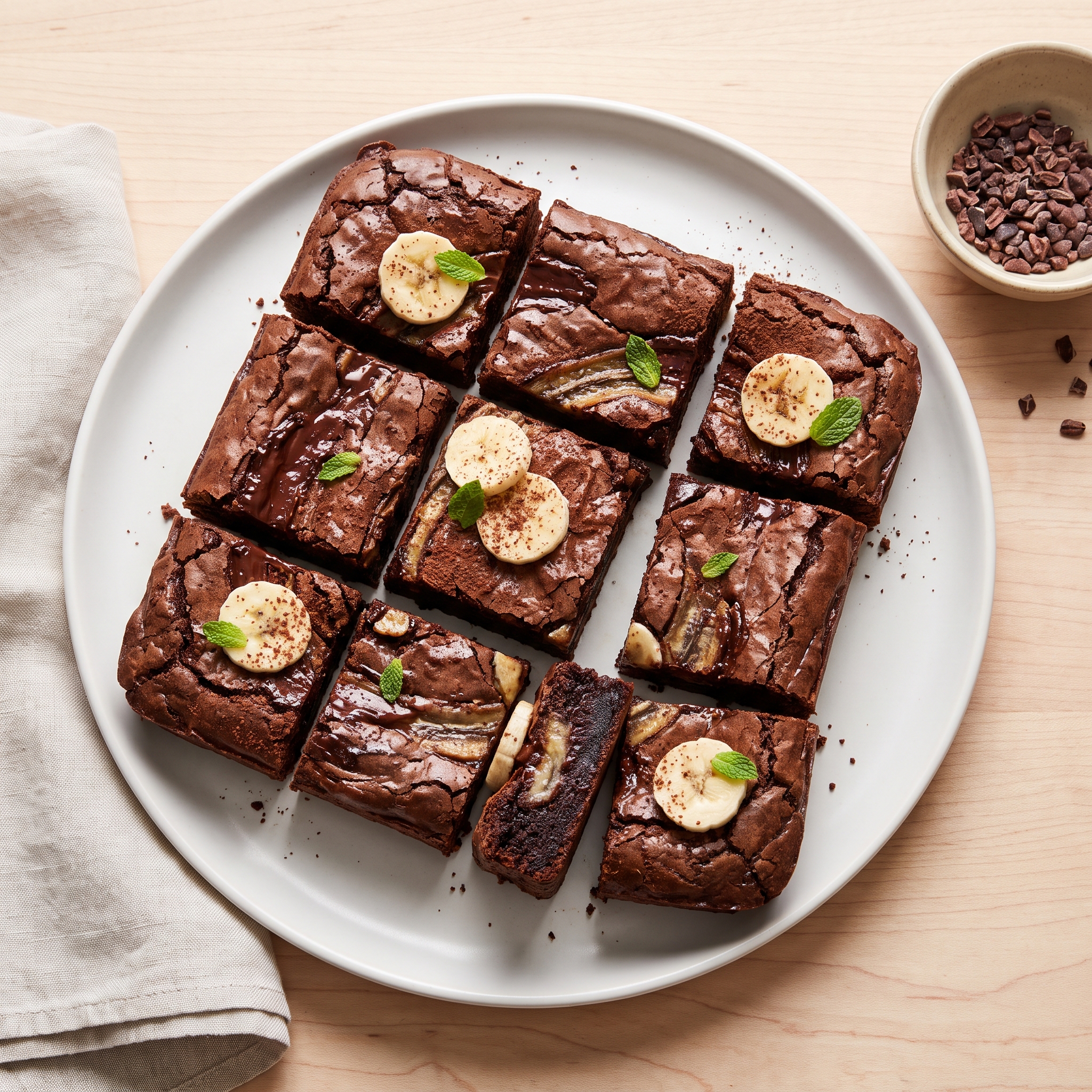 Banana-Chocolate Fudge Brownies