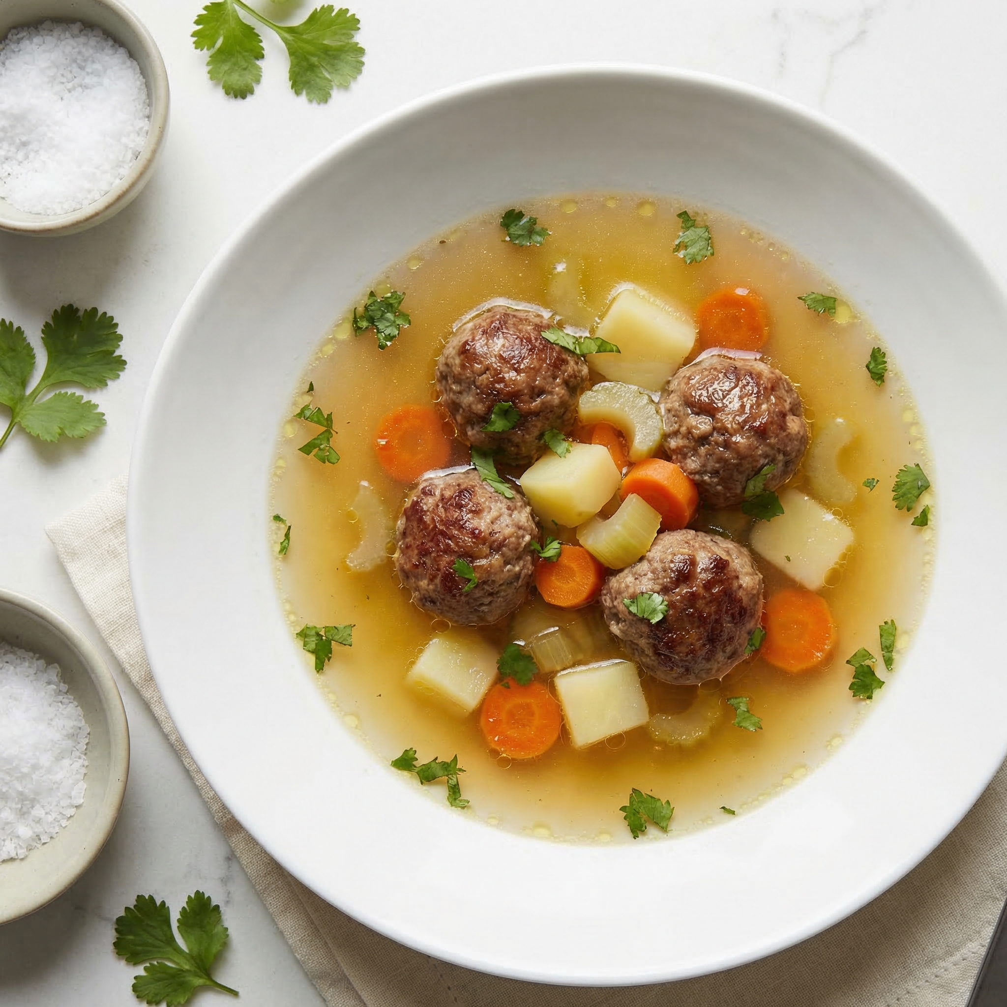 Hearty Albondigas Meatball Soup at Home