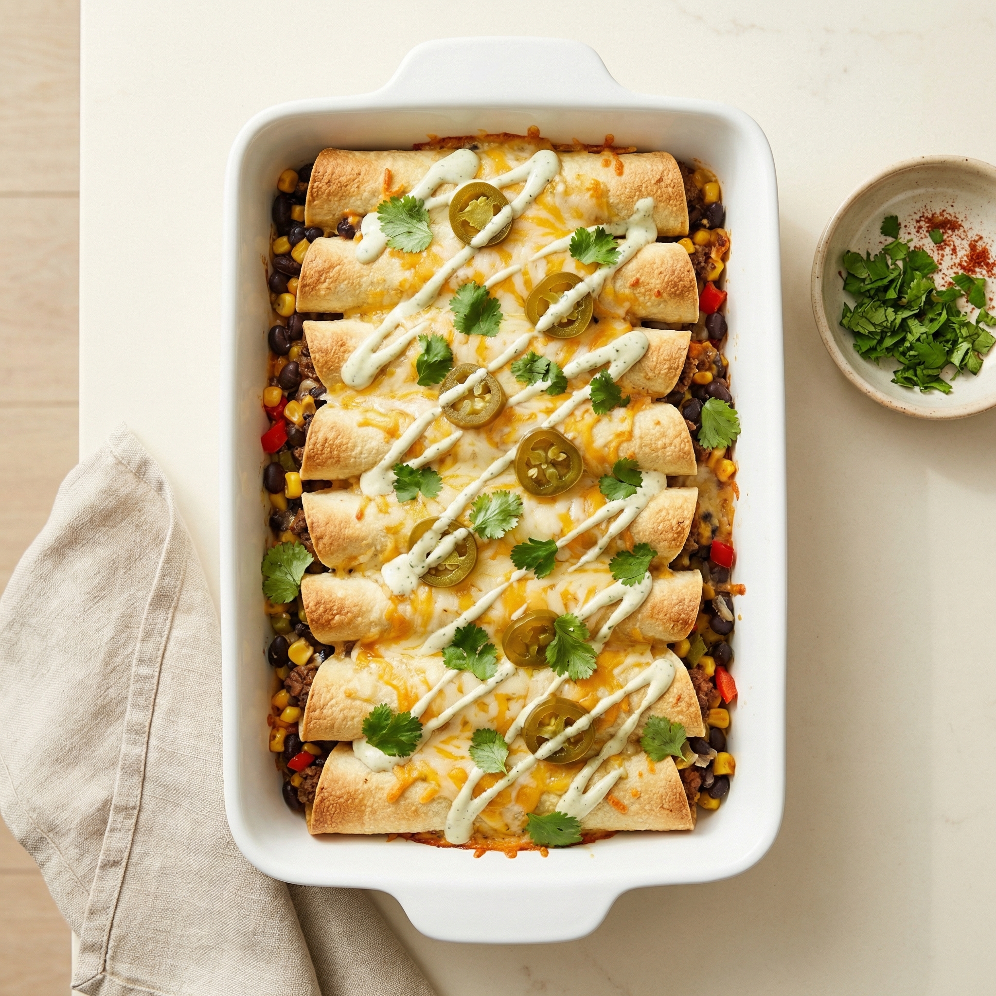 Cheesy Taquito Bake