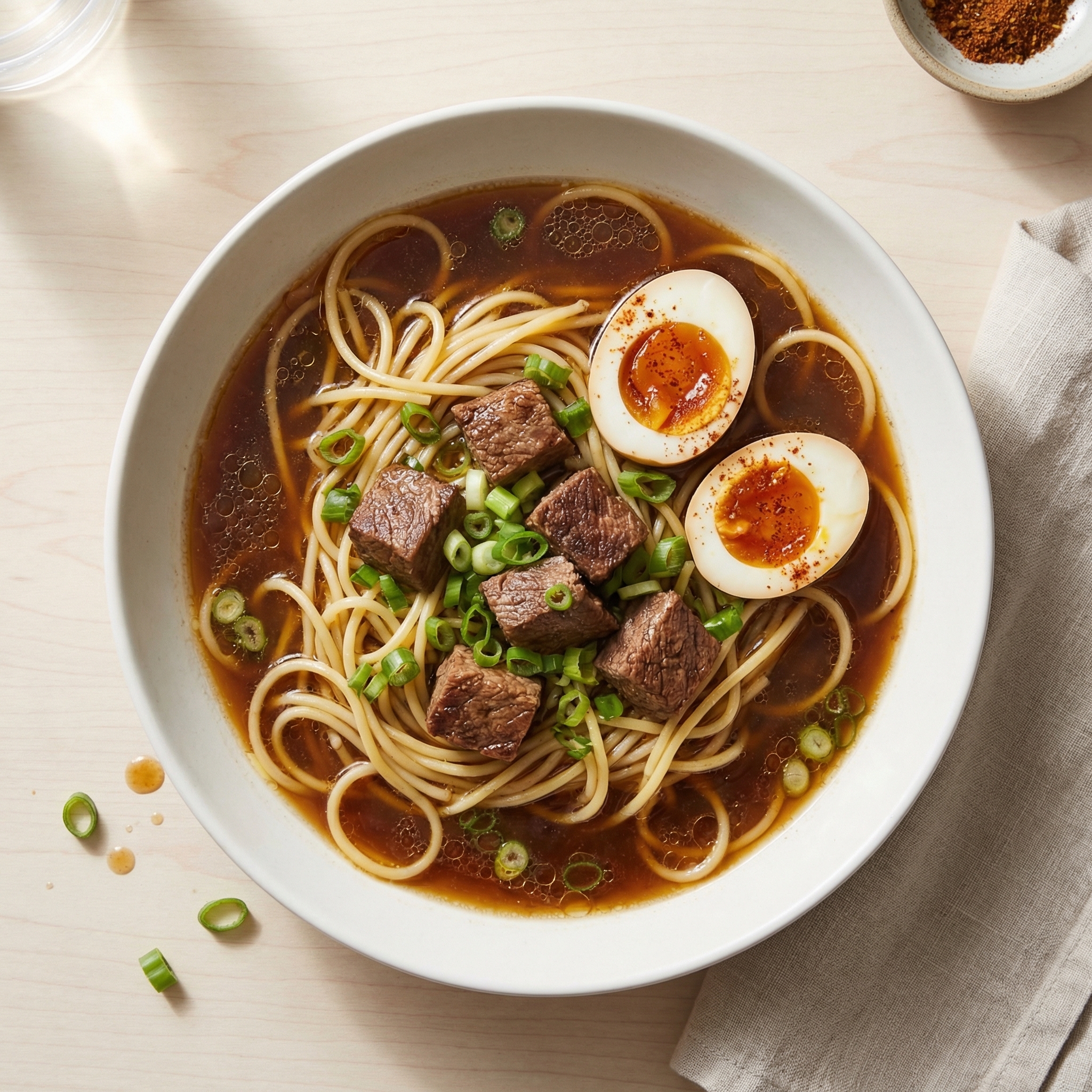 Yakamein (Crescent City Beef Noodle Soup)