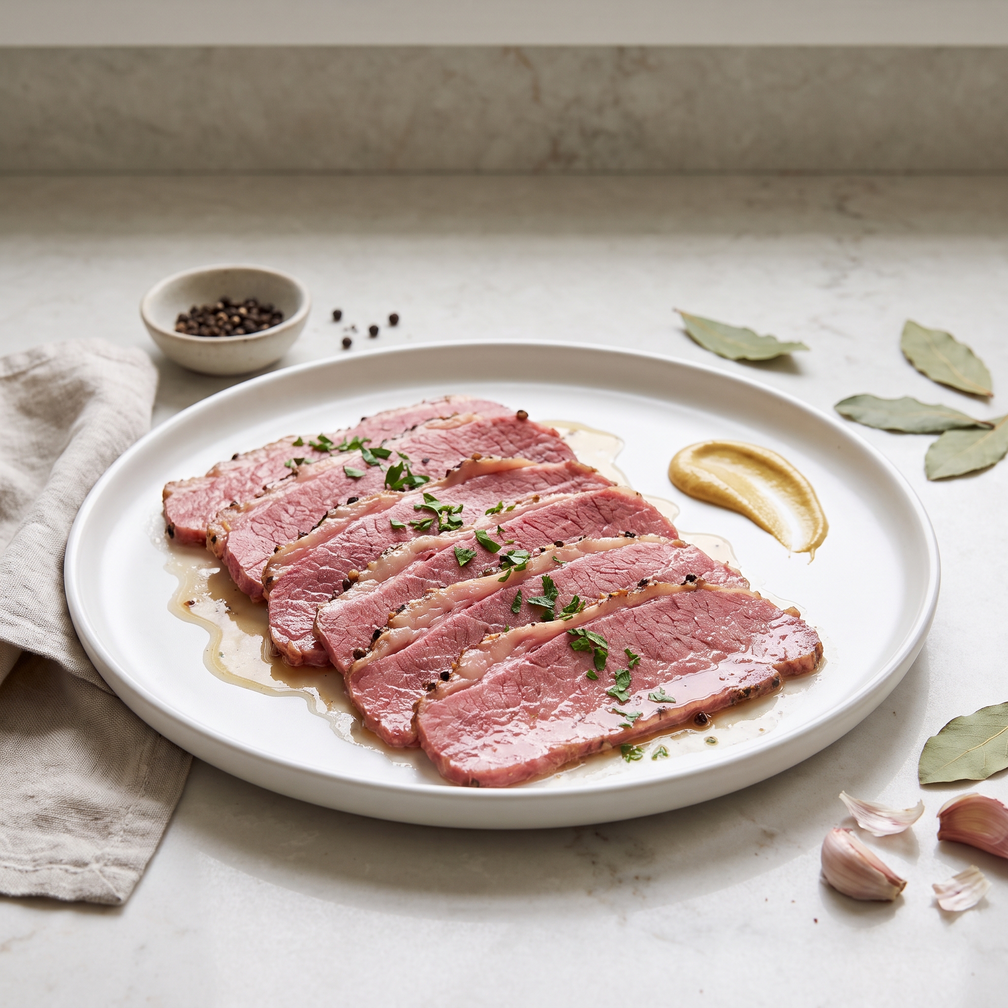 Beer-Braised Corned Beef for Stacked Sandwiches