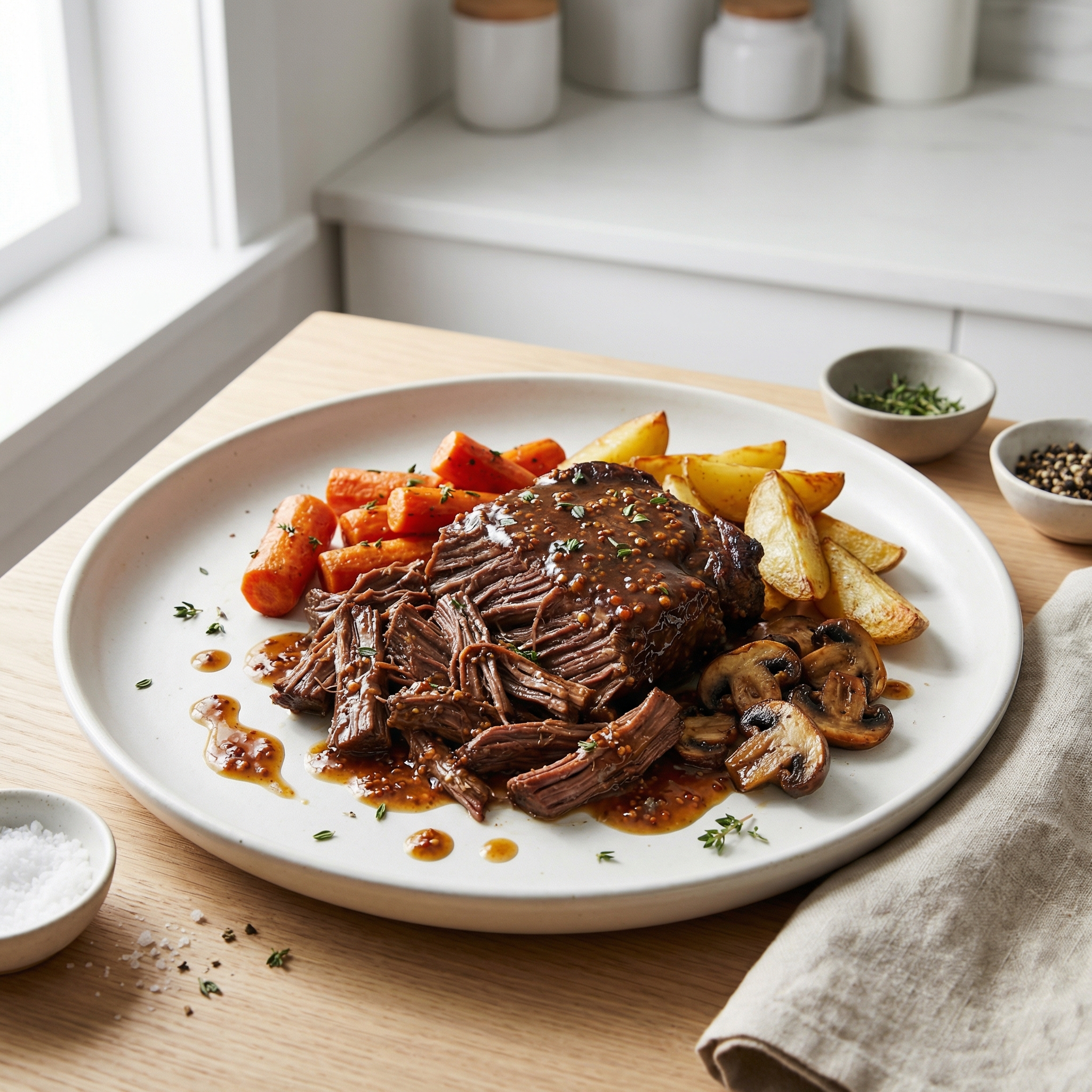 Pot Roast, Vegetables, and Beer