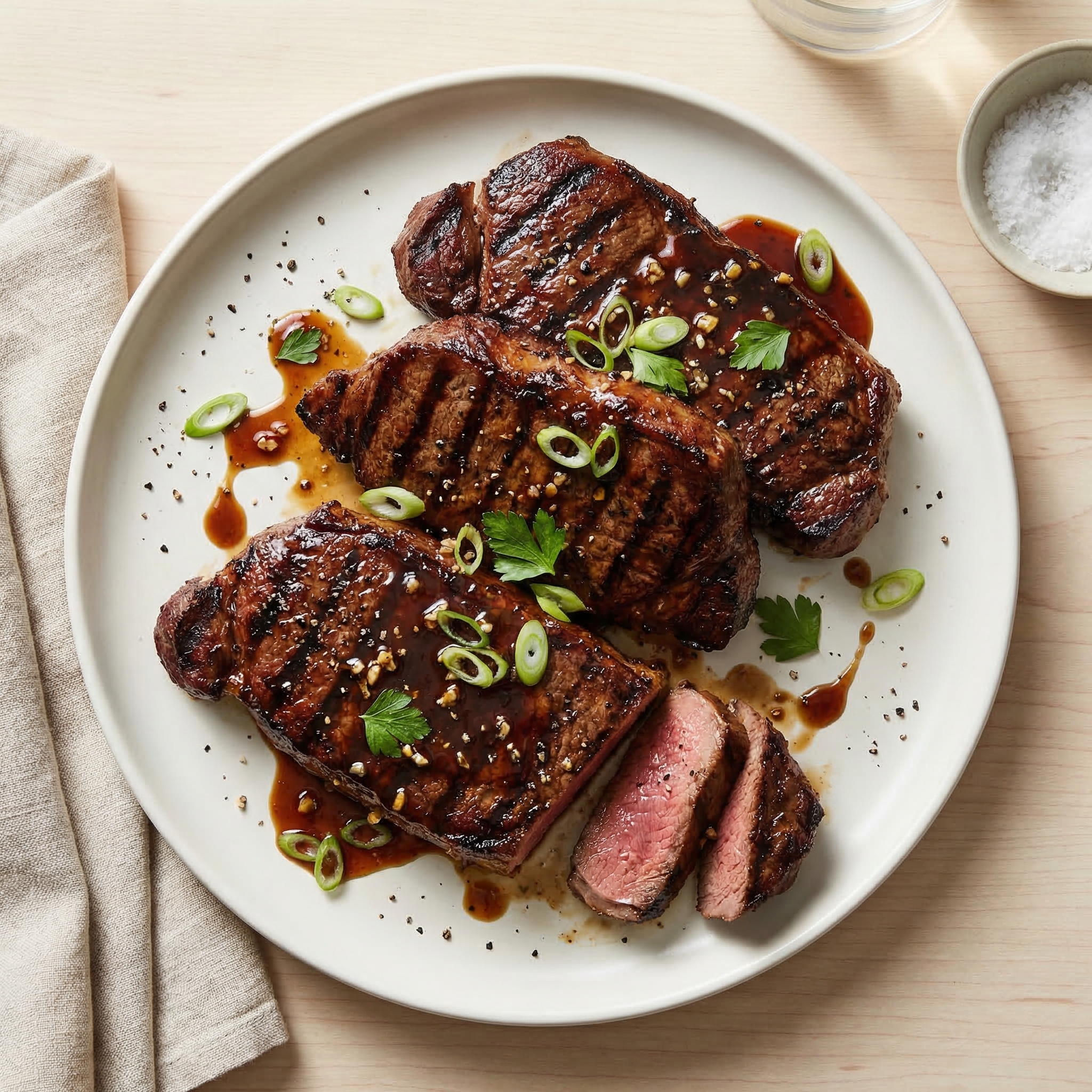 Brown Sugar and Beer Marinated Steaks