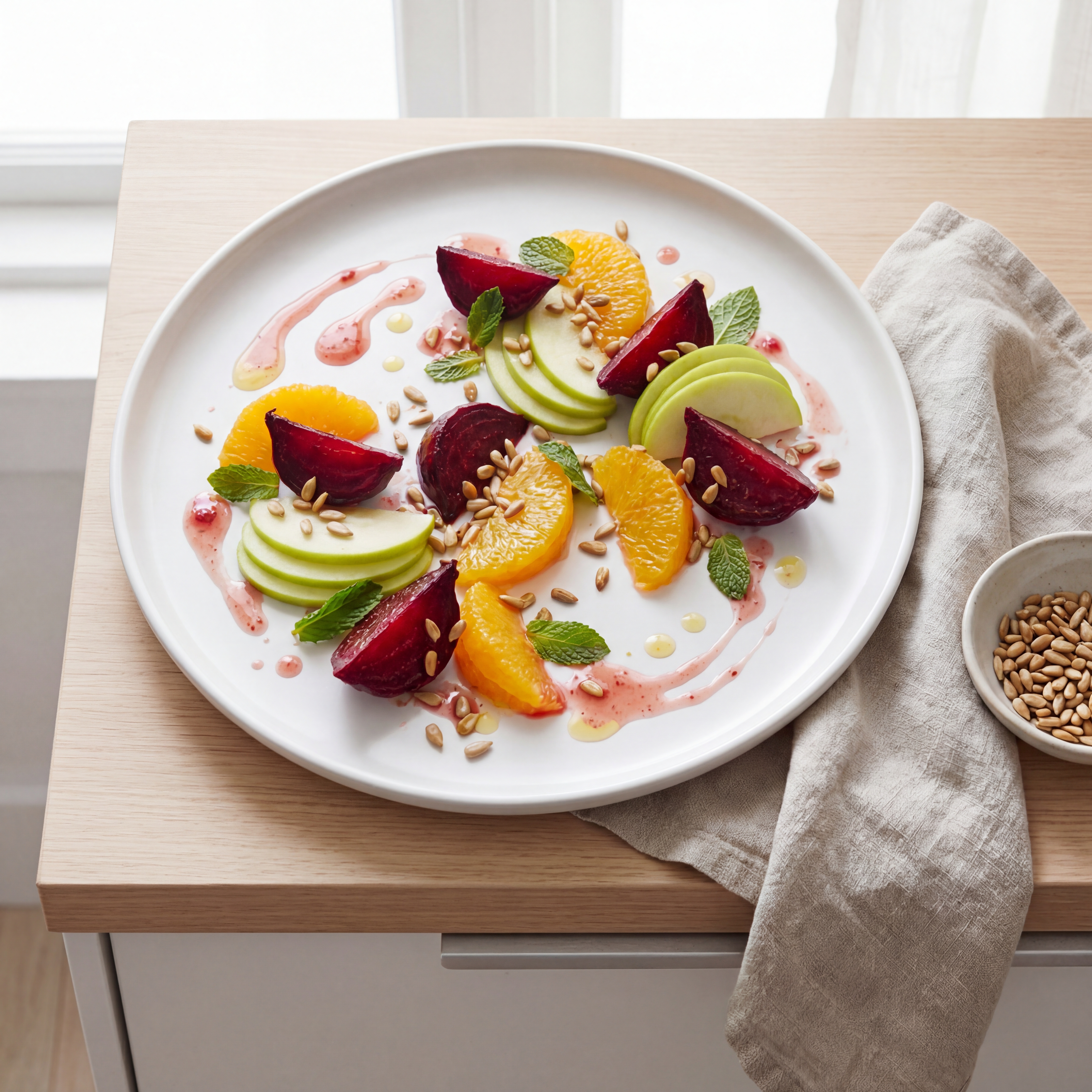 Beet, Orange, and Apple Salad