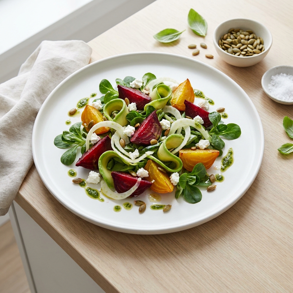 Beet and Fennel Salad with Goat Cheese