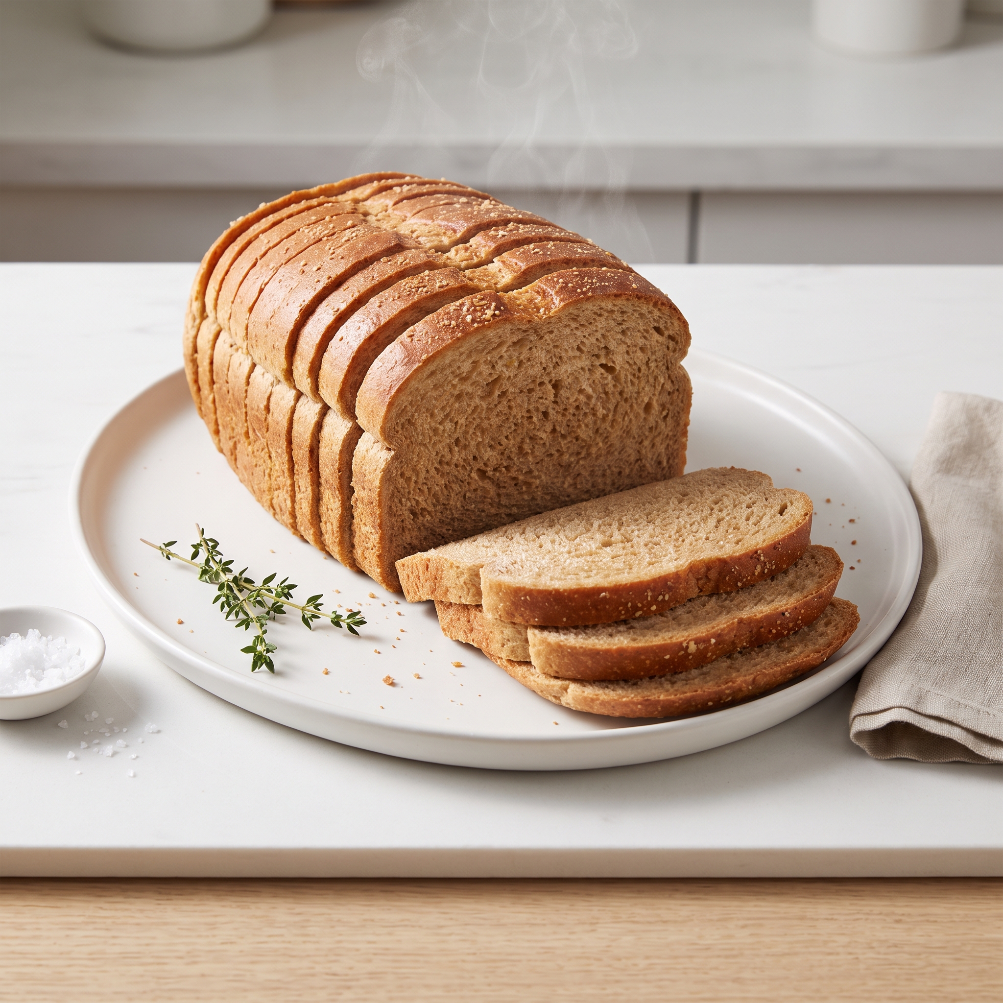 Beginner’s 100% Whole Wheat Sandwich Loaf