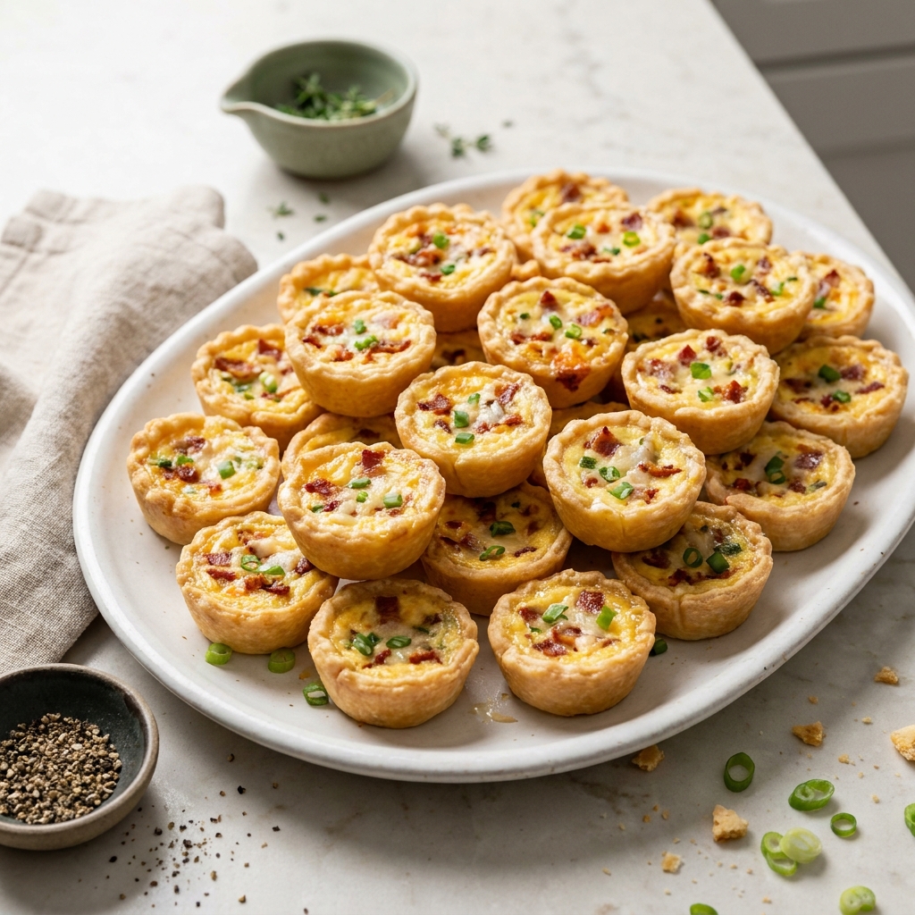 Bite-Size Quiche Lorraine Tarts