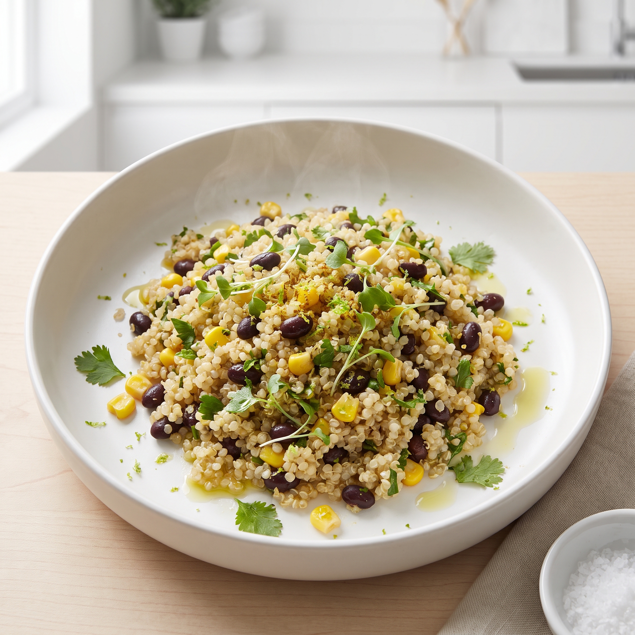 Black Bean and Quinoa Skillet with Corn and Cilantro