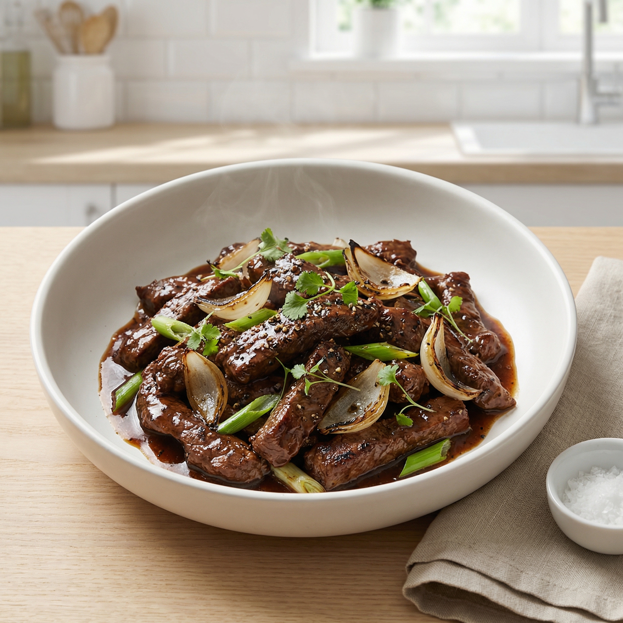 Spicy Beef Filet in Oyster Sauce