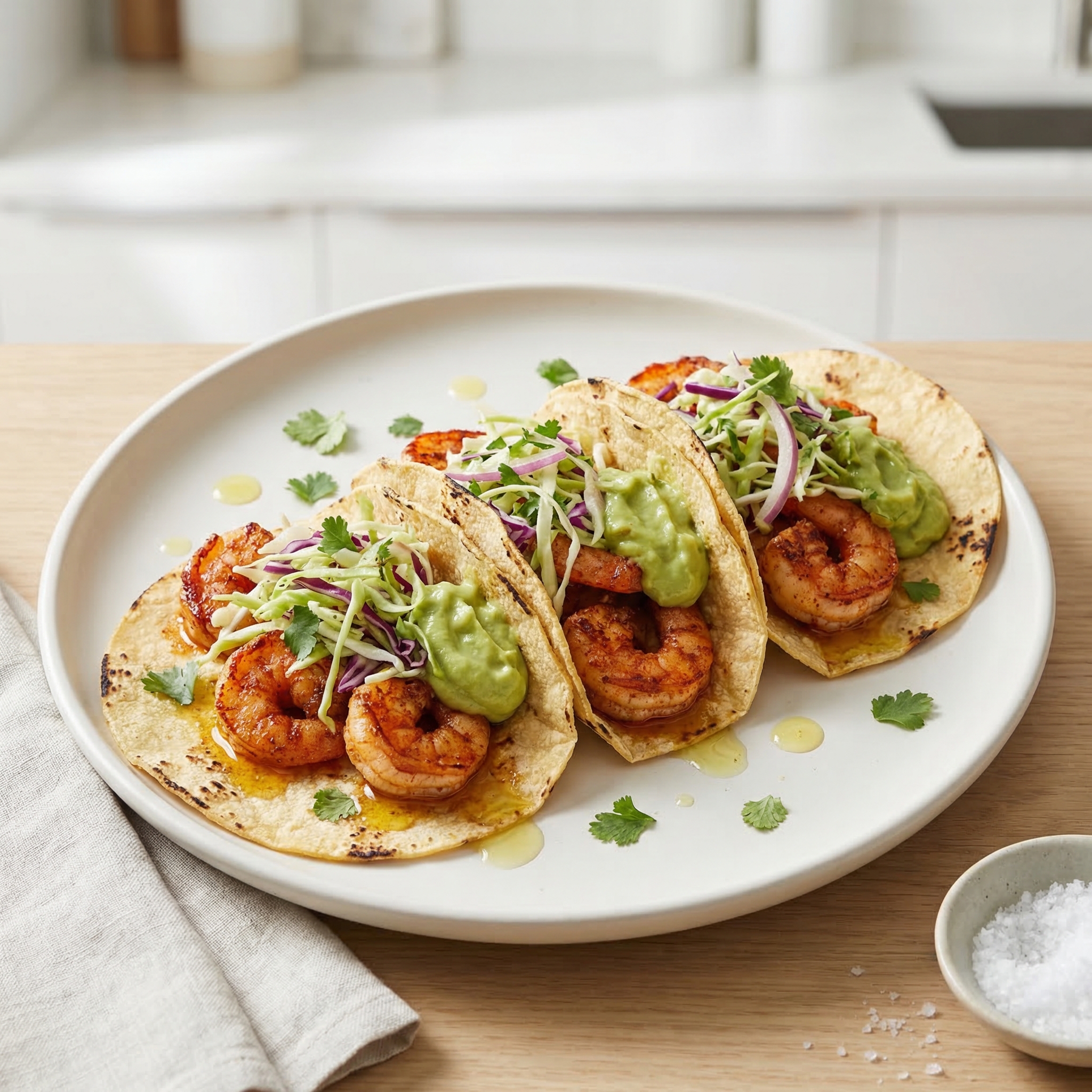 Spiced Blackened Shrimp Tacos