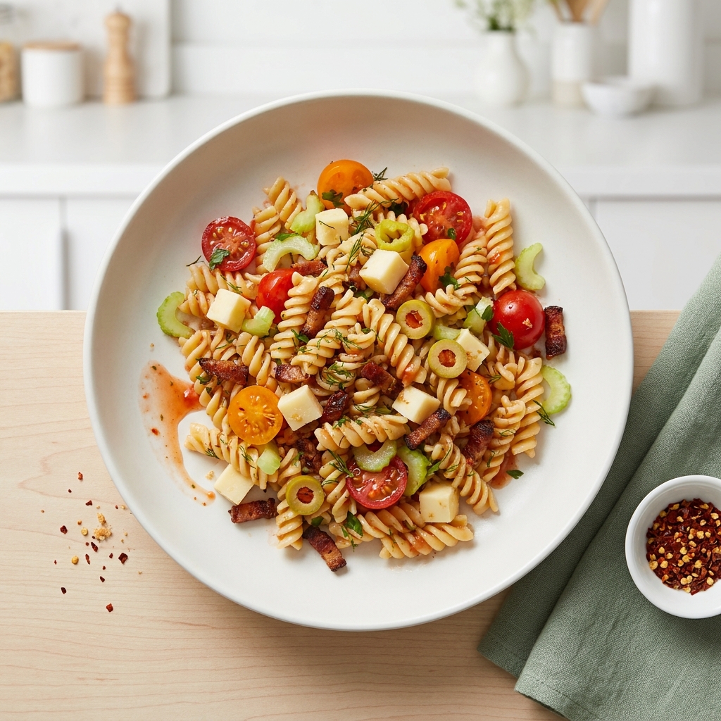 Bloody Mary Pasta Salad
