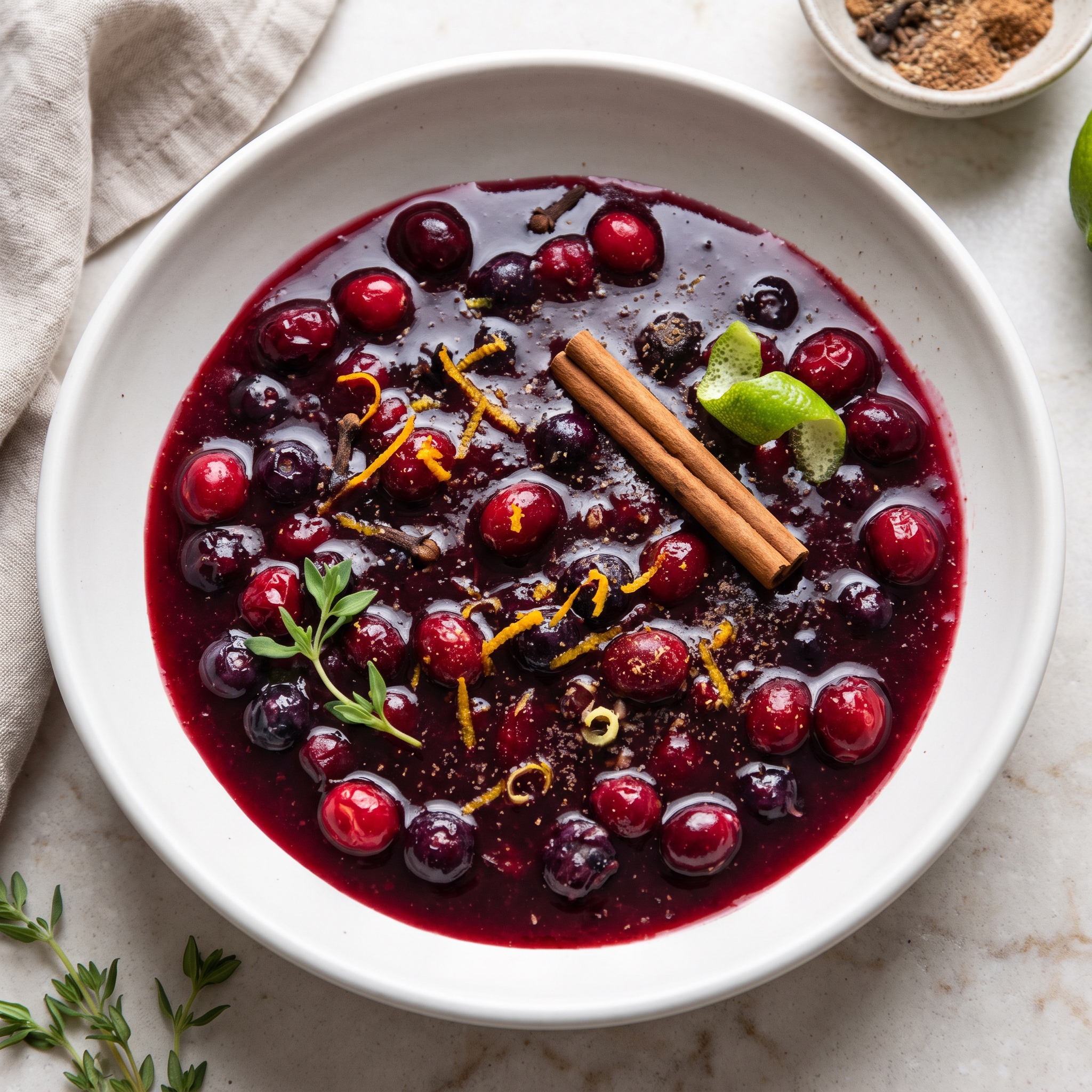 Blueberry Cranberry Compote