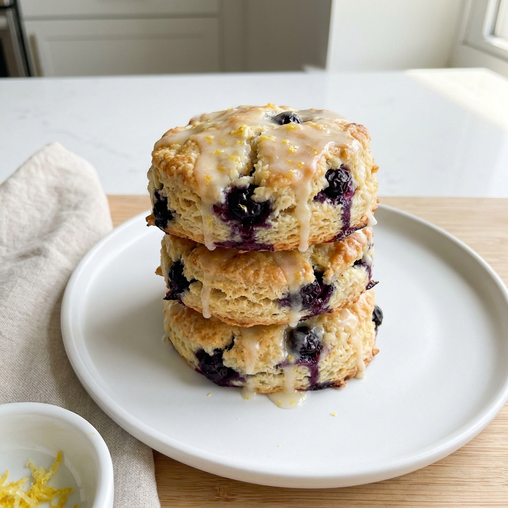 Blueberry Lemon Breakfast Biscuits