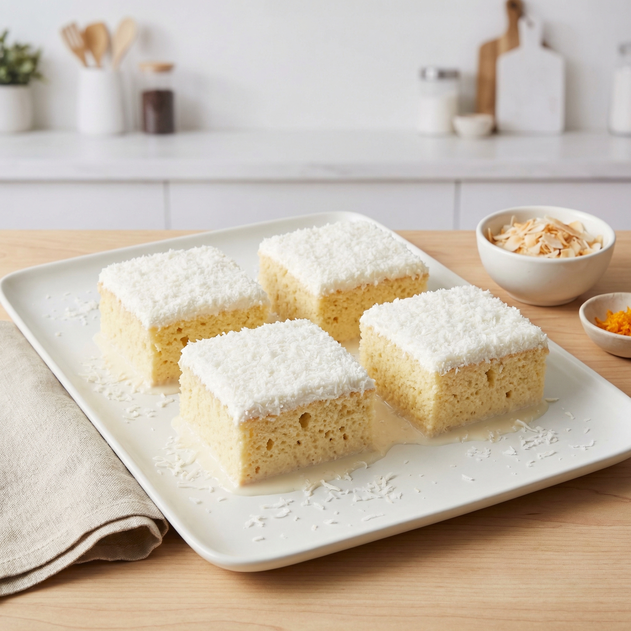 Brazilian-Style Moist Coconut Cake