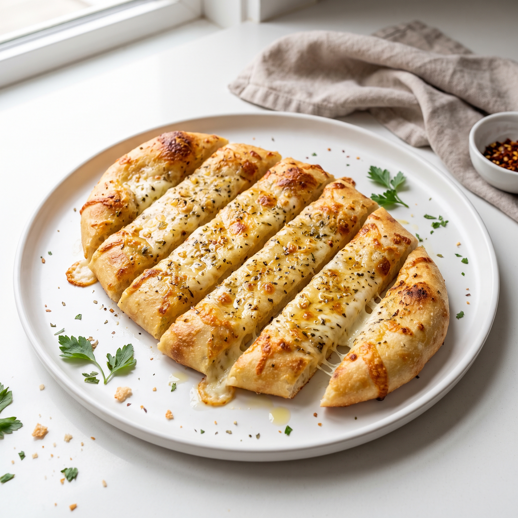 Breadsticks from Refrigerated Pizza Crust