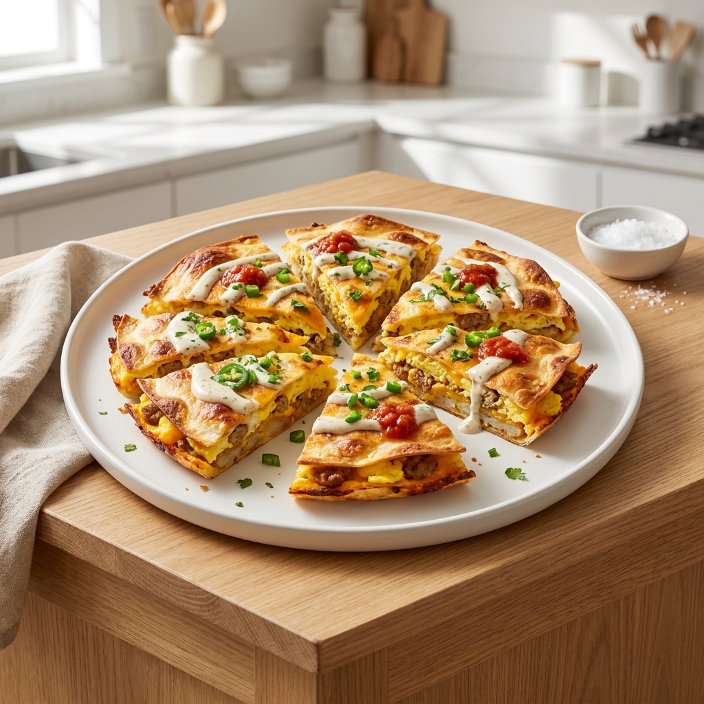Breakfast Crunchwrap Casserole