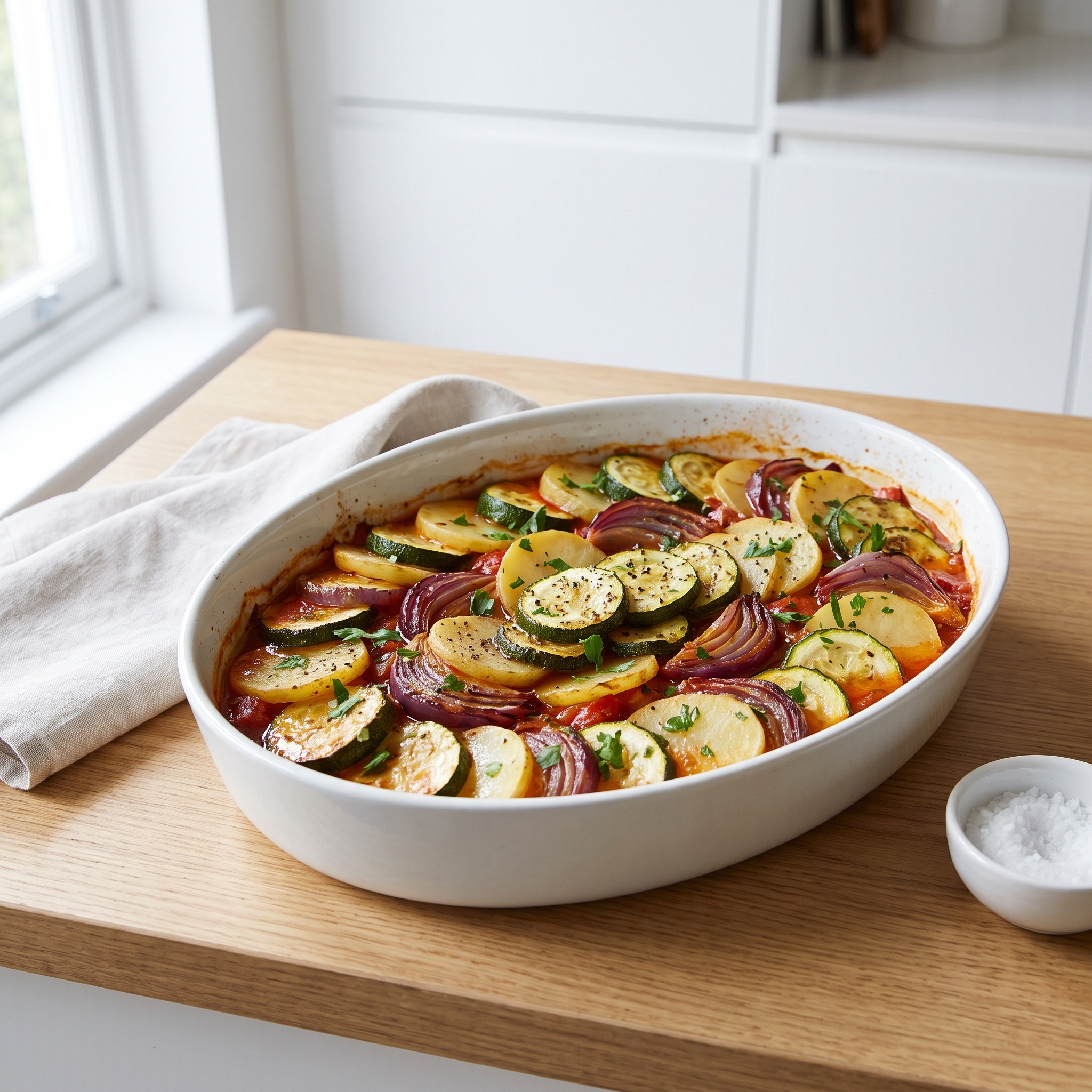 Briam: Greek Baked Zucchini with Potatoes