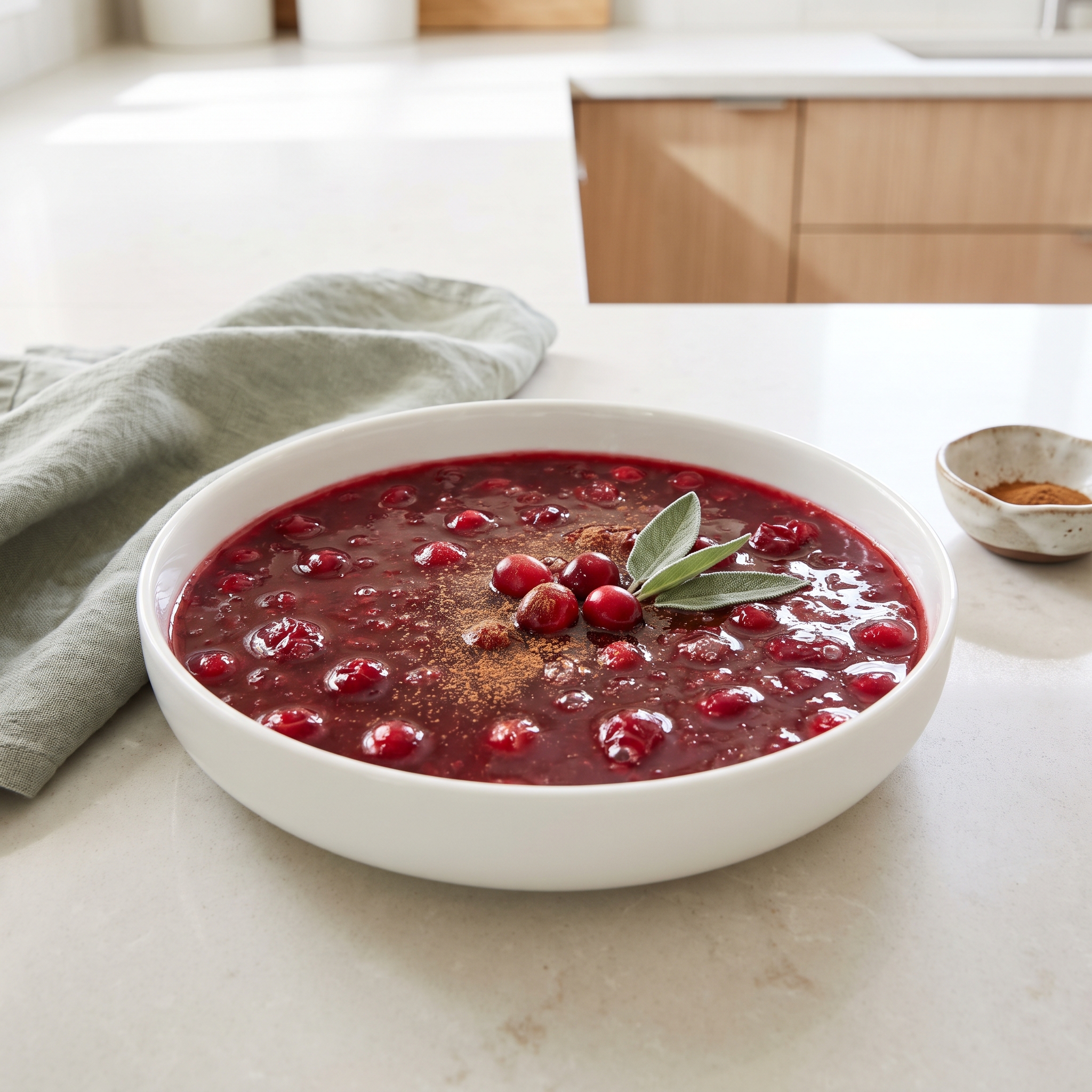 Bright Cinnamon Cranberry Sauce with a Citrus Twist