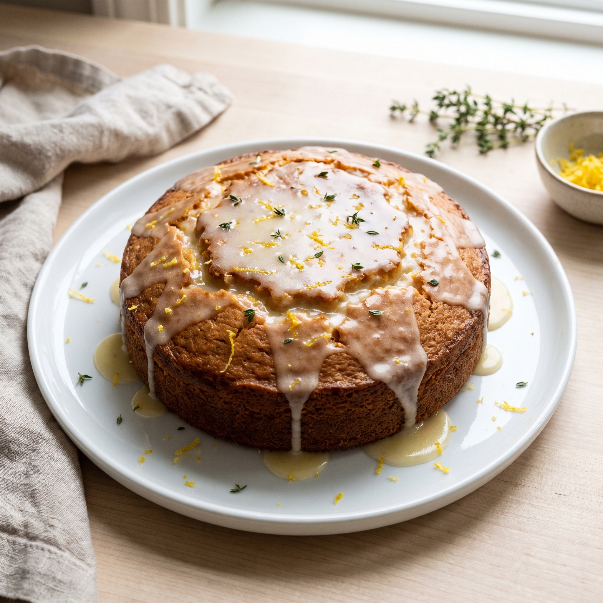 Bright Lemon Olive Oil Loaf Cake