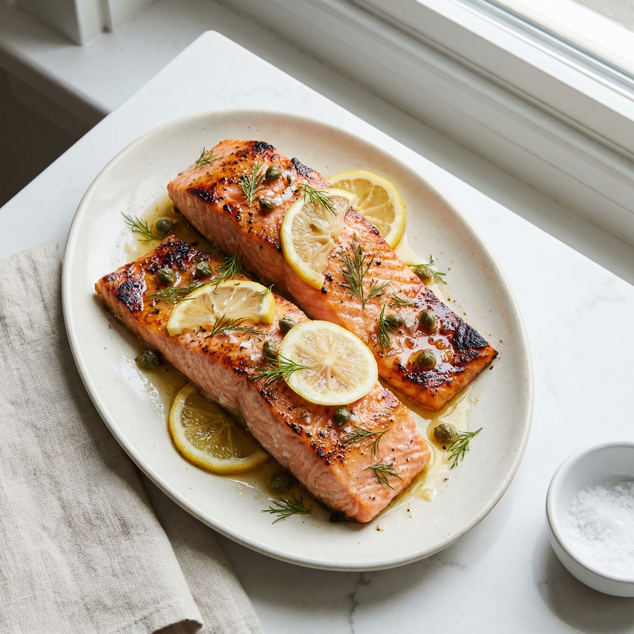 Lemon-Dill Broiled Salmon