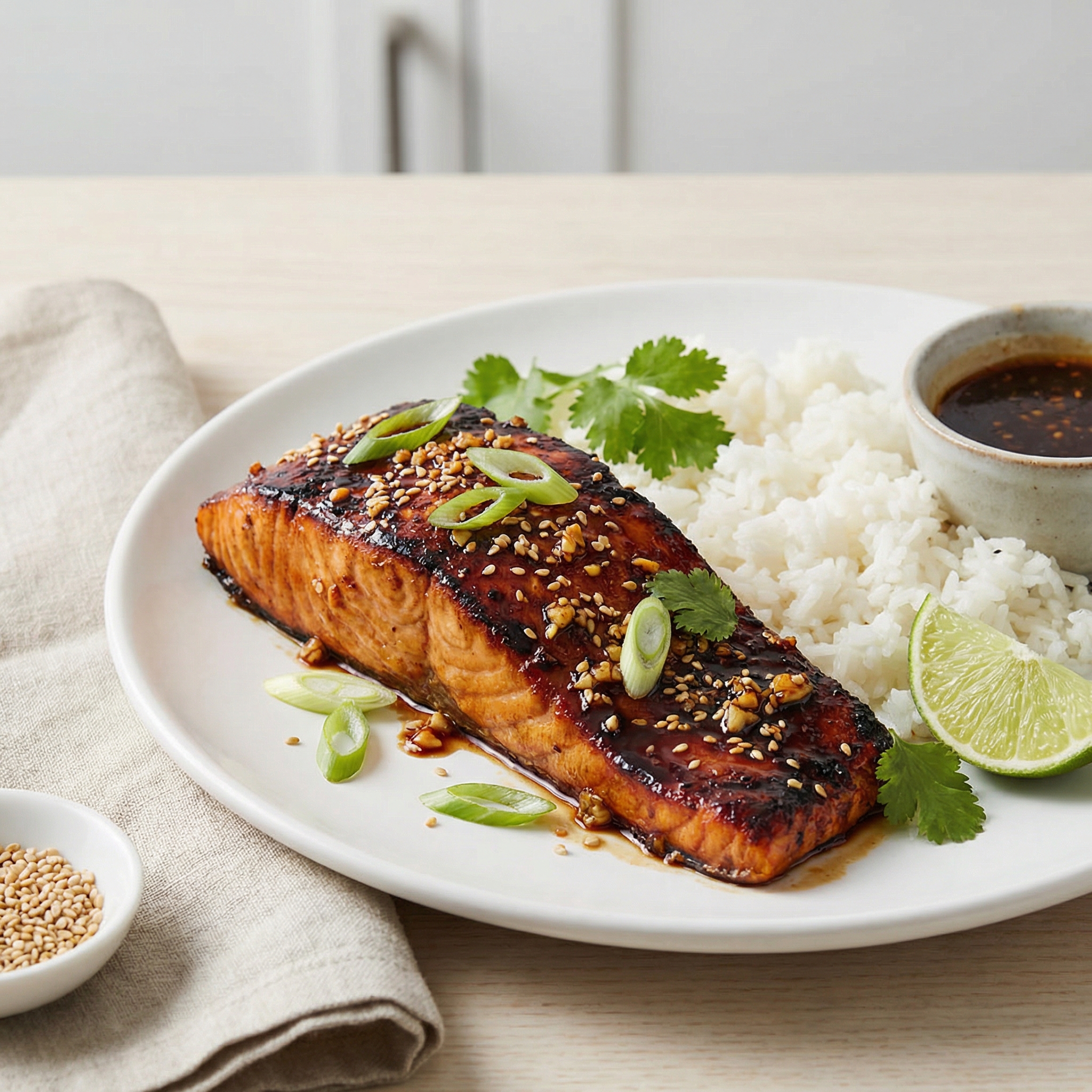 Broiler Teriyaki-Glazed Salmon