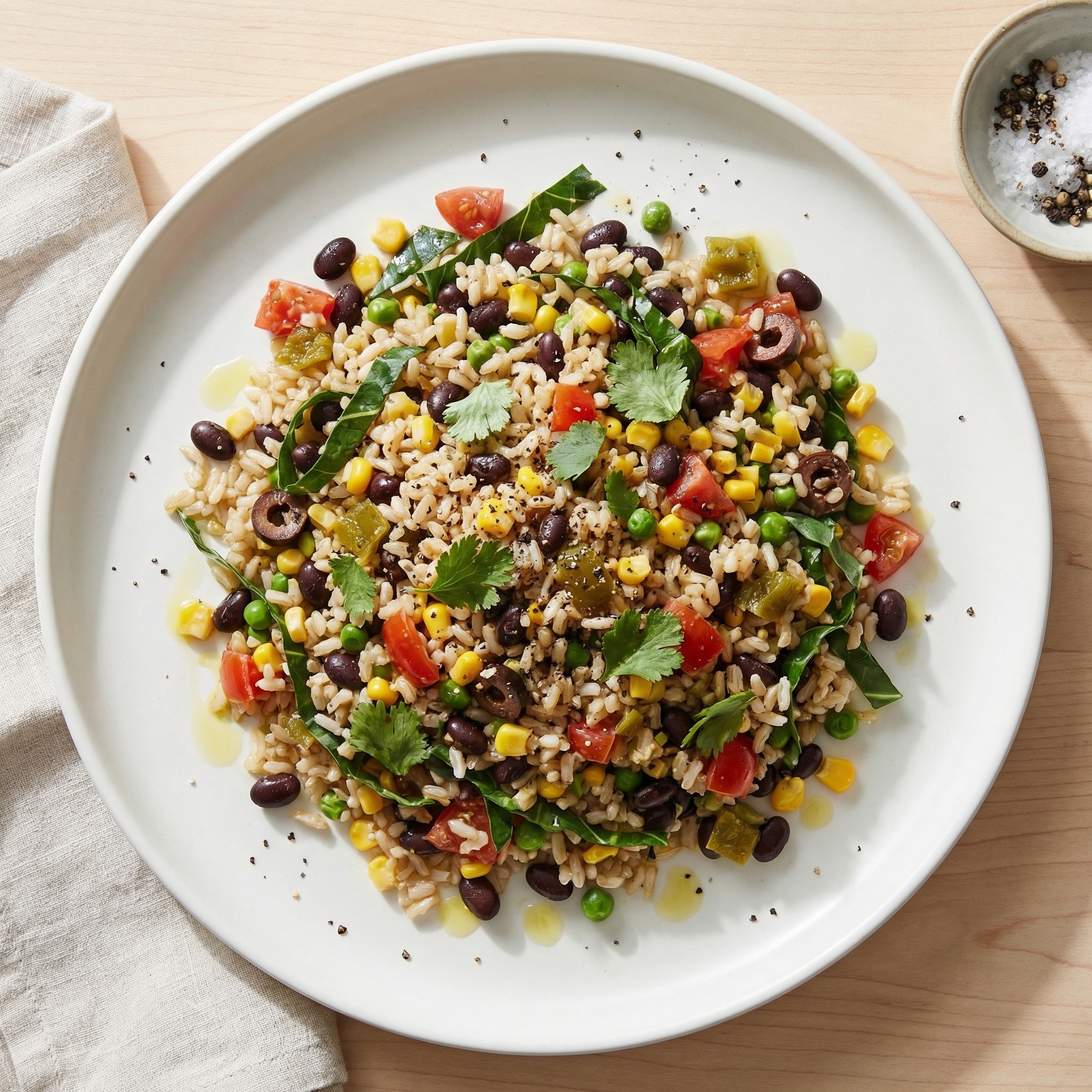 Brown Rice and Black Bean Salad