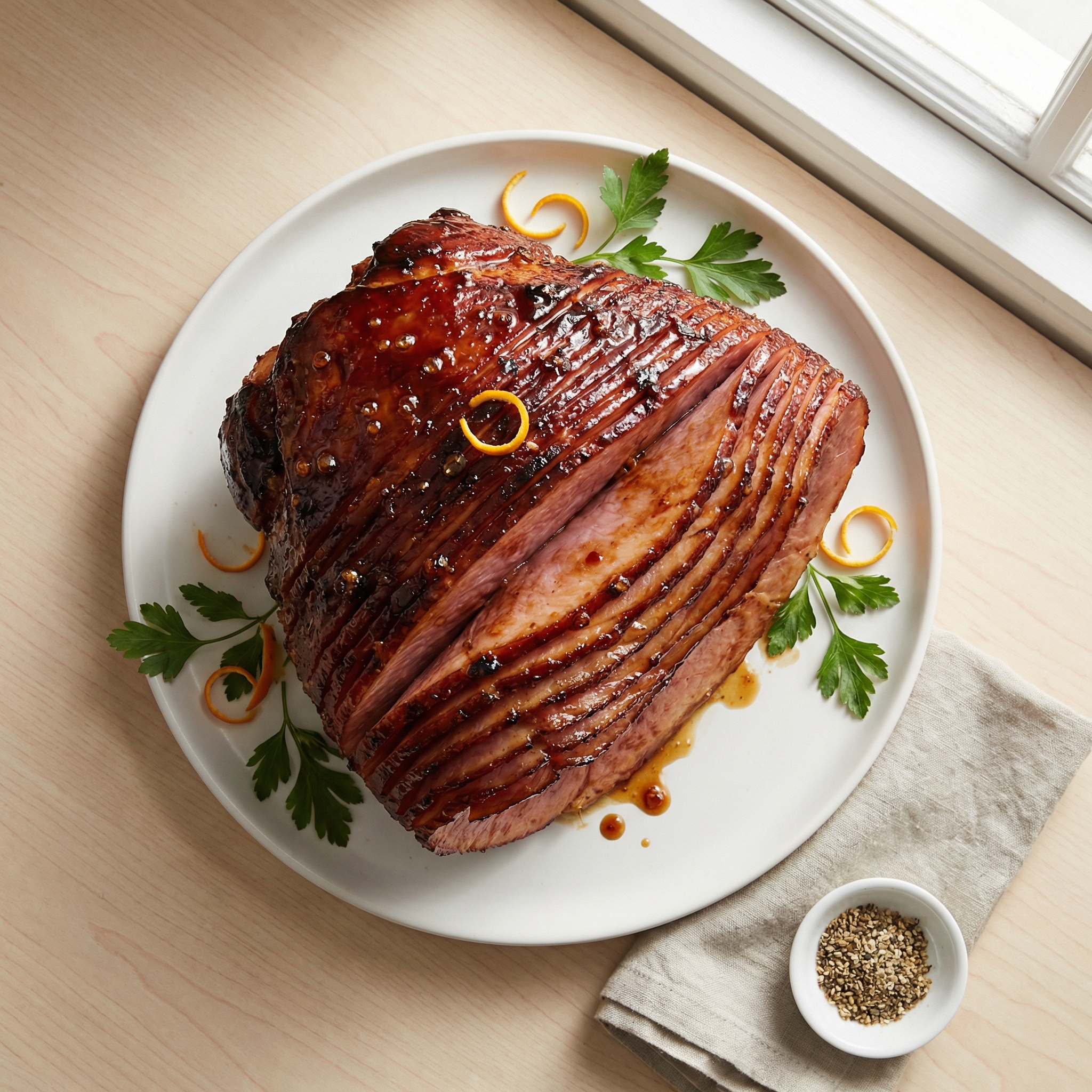 Brown Sugar Cola–Glazed Baked Ham