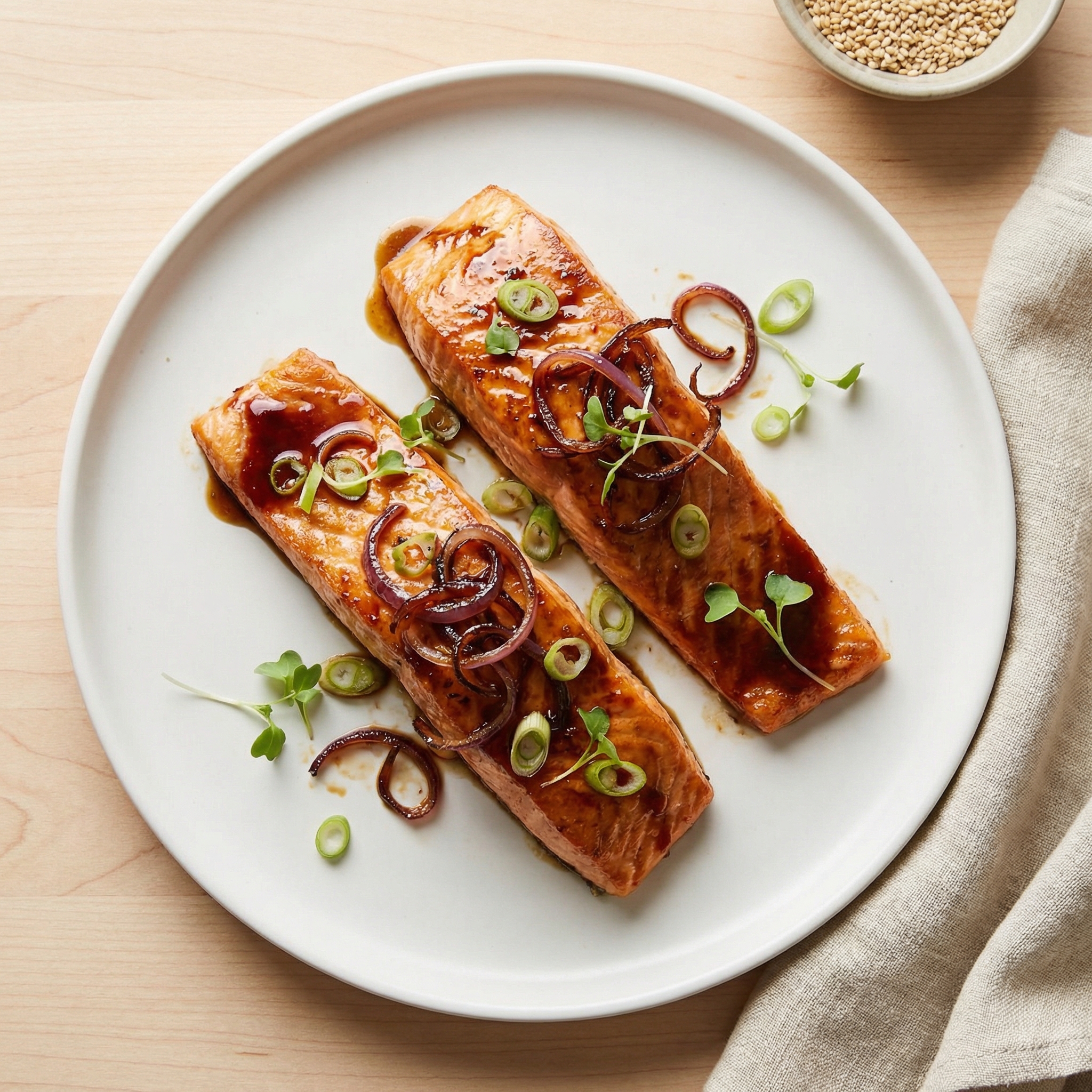 Brown Sugar–Soy Broiled Salmon