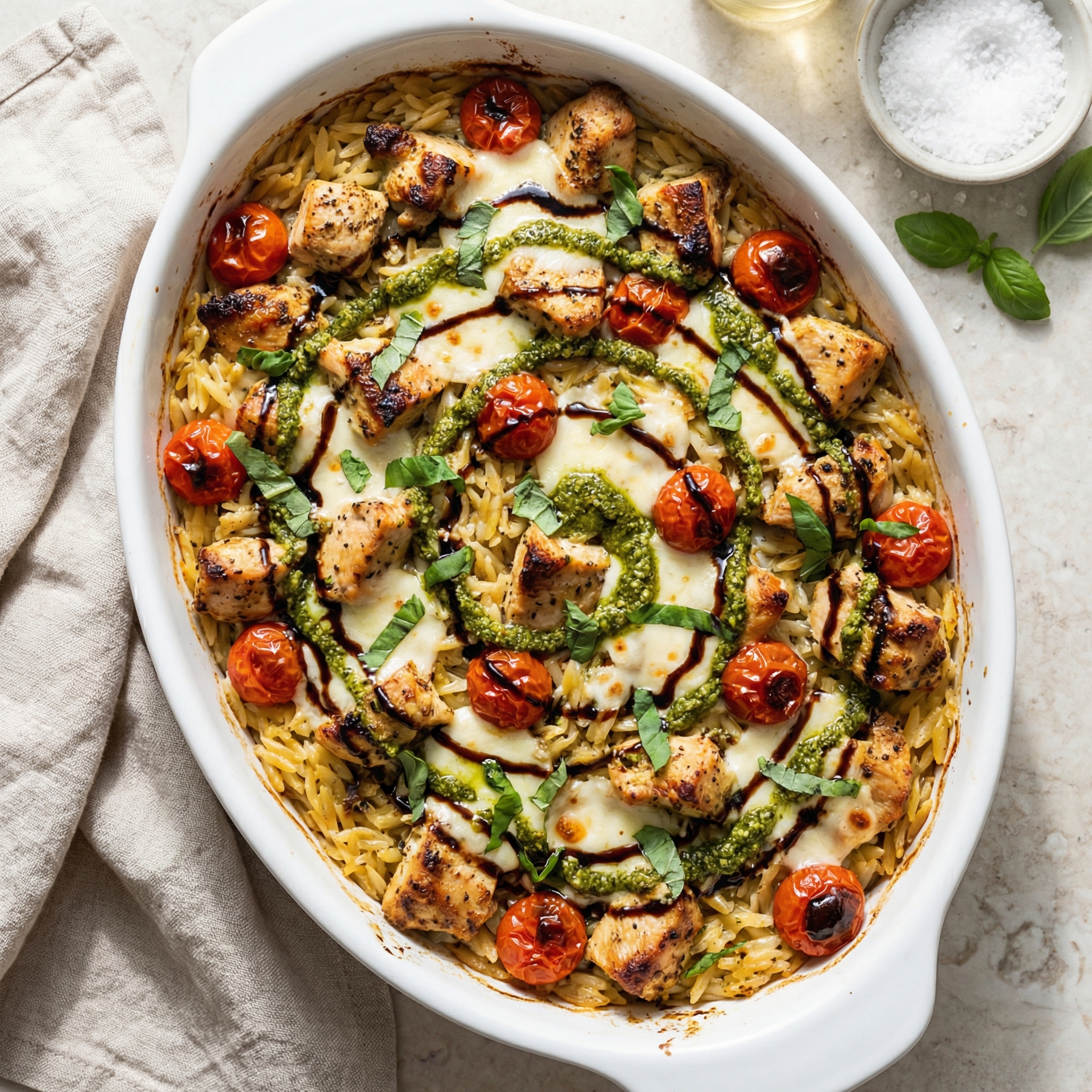 Bruschetta Chicken Casserole