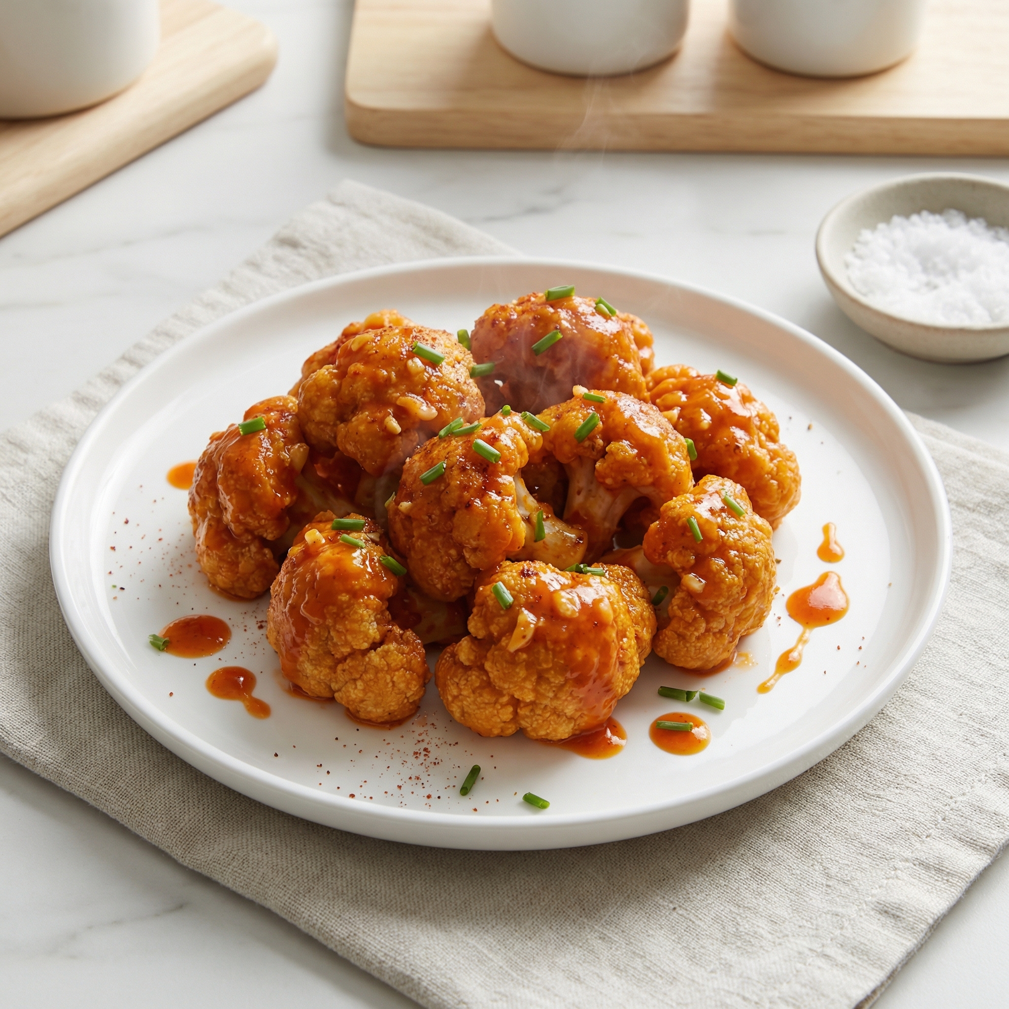 Buffalo Cauliflower Bites in the Air Fryer
