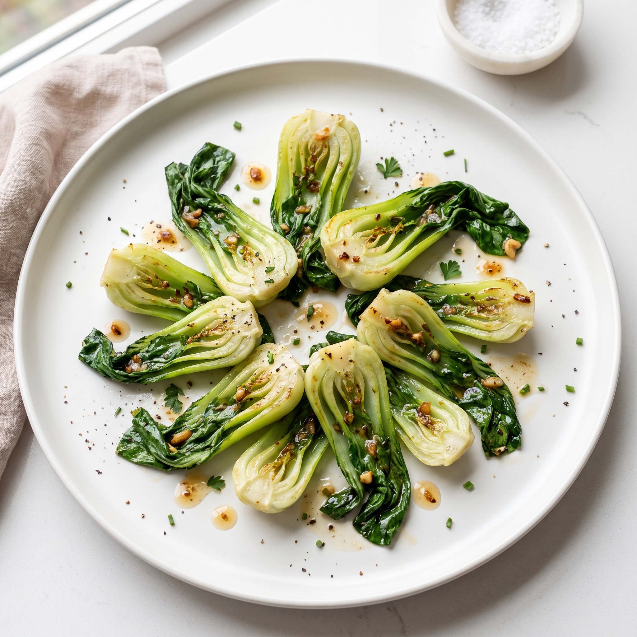 Butter-Braised Baby Bok Choy