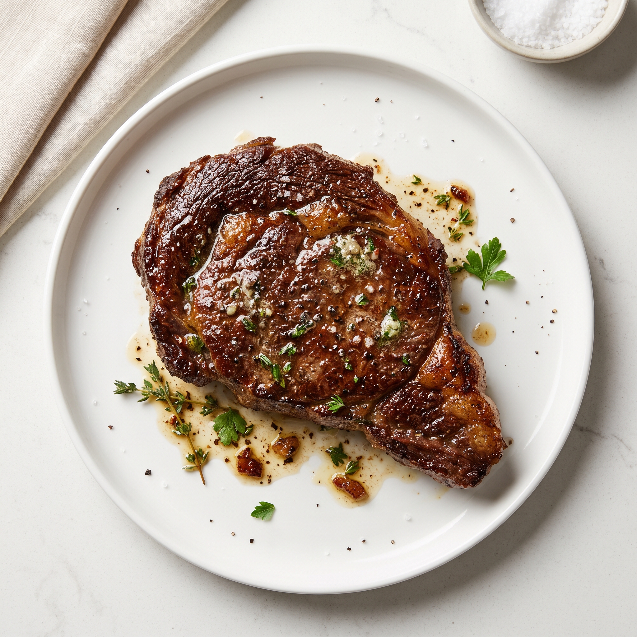 Butter Basted Rib Eye Steak
