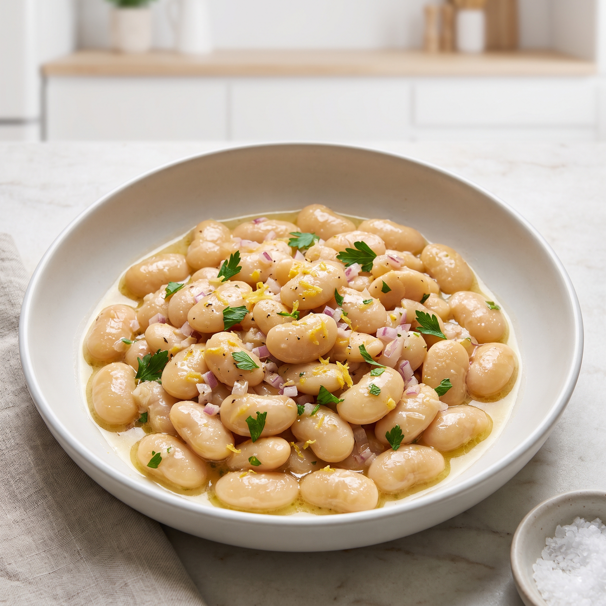 Butter Beans with Lemon and Garlic