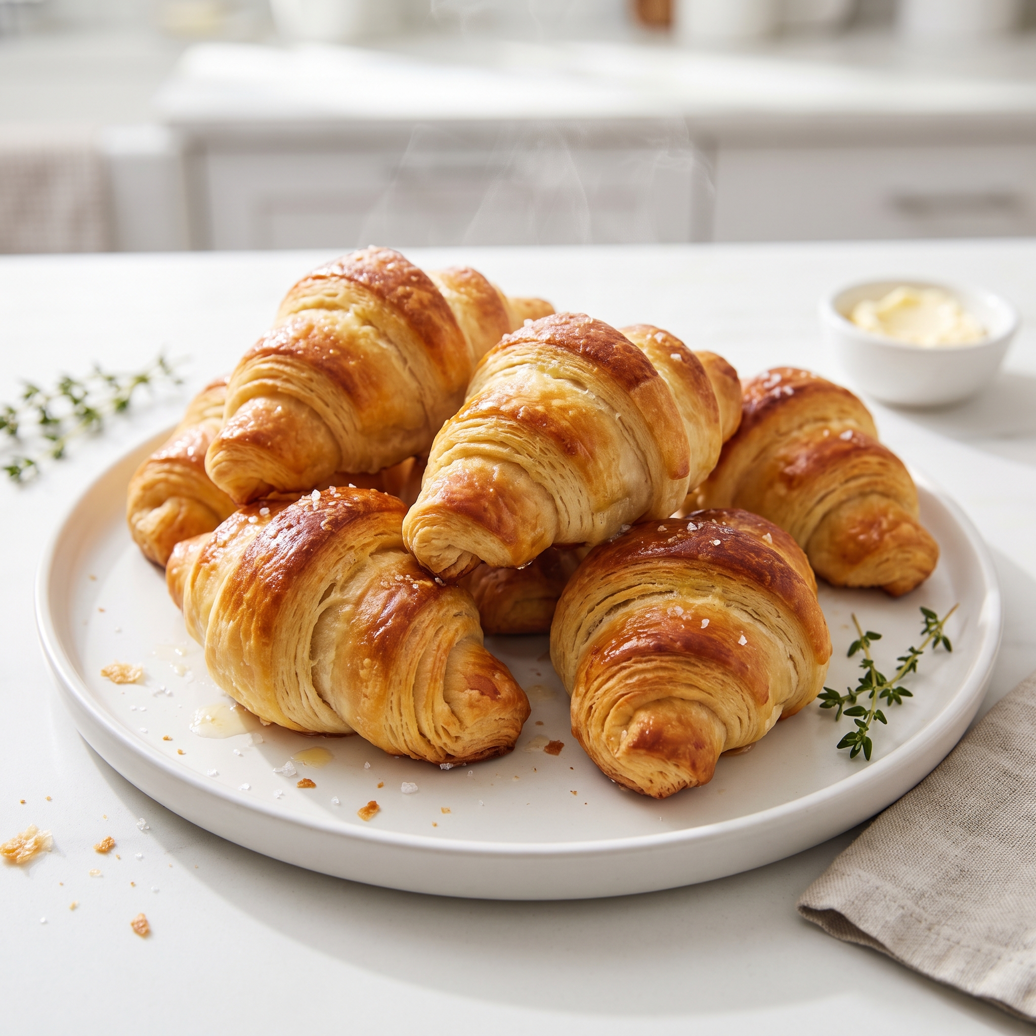 Buttery Homemade Crescent Dinner Rolls