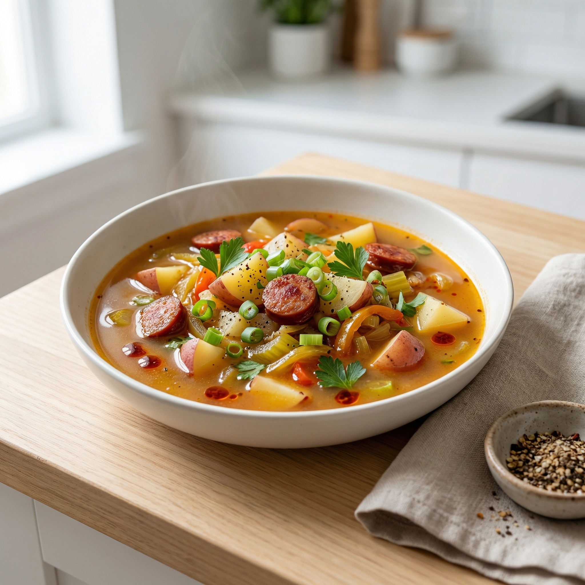 Cajun Andouille Potato Soup