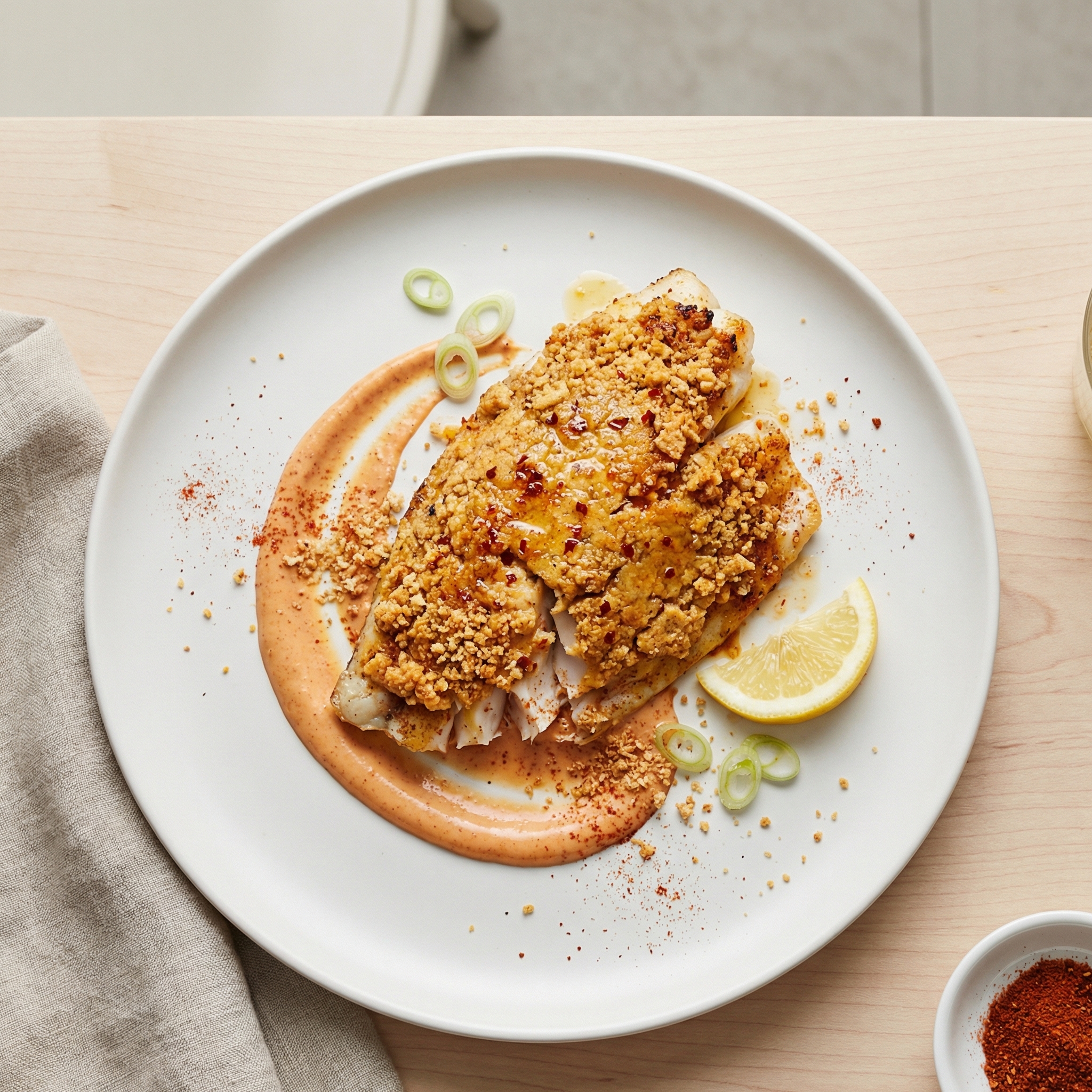 Oven-Baked Cajun Tilapia with Cracker Crust