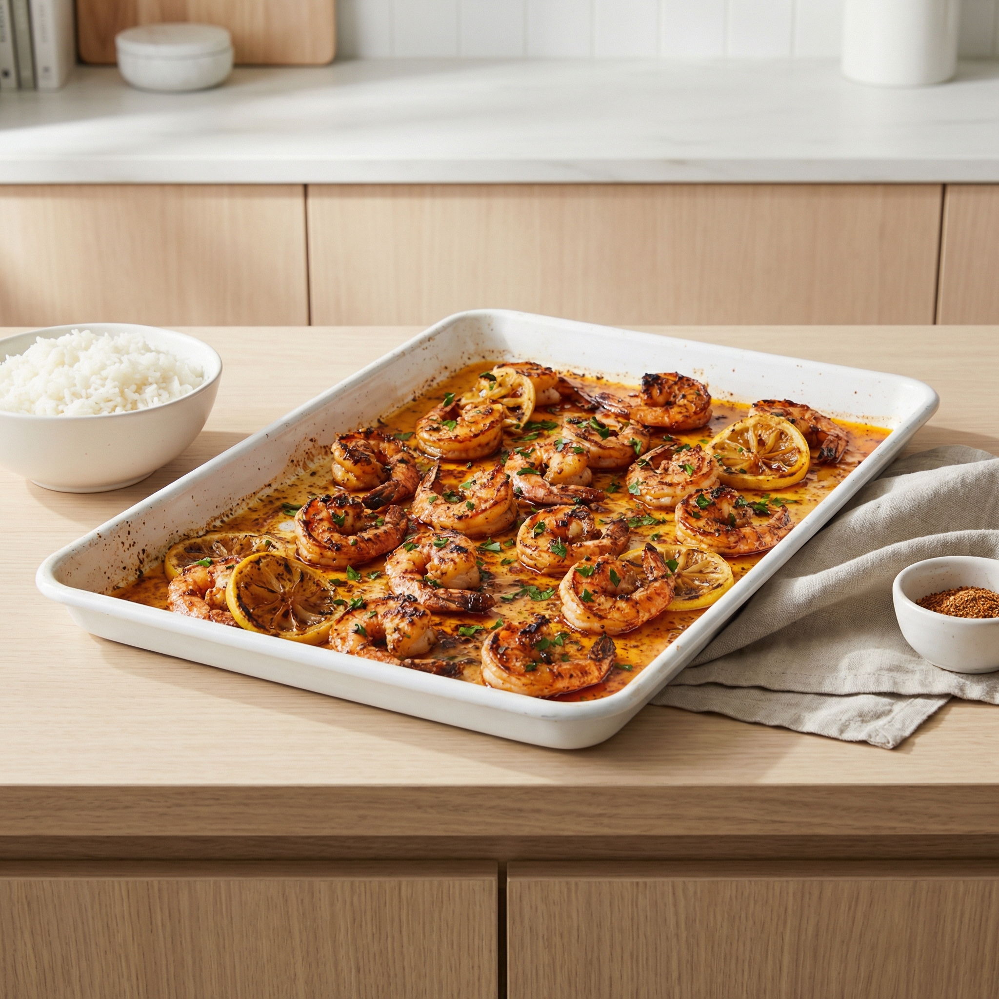 Sheet Pan New Orleans-Style Shrimp