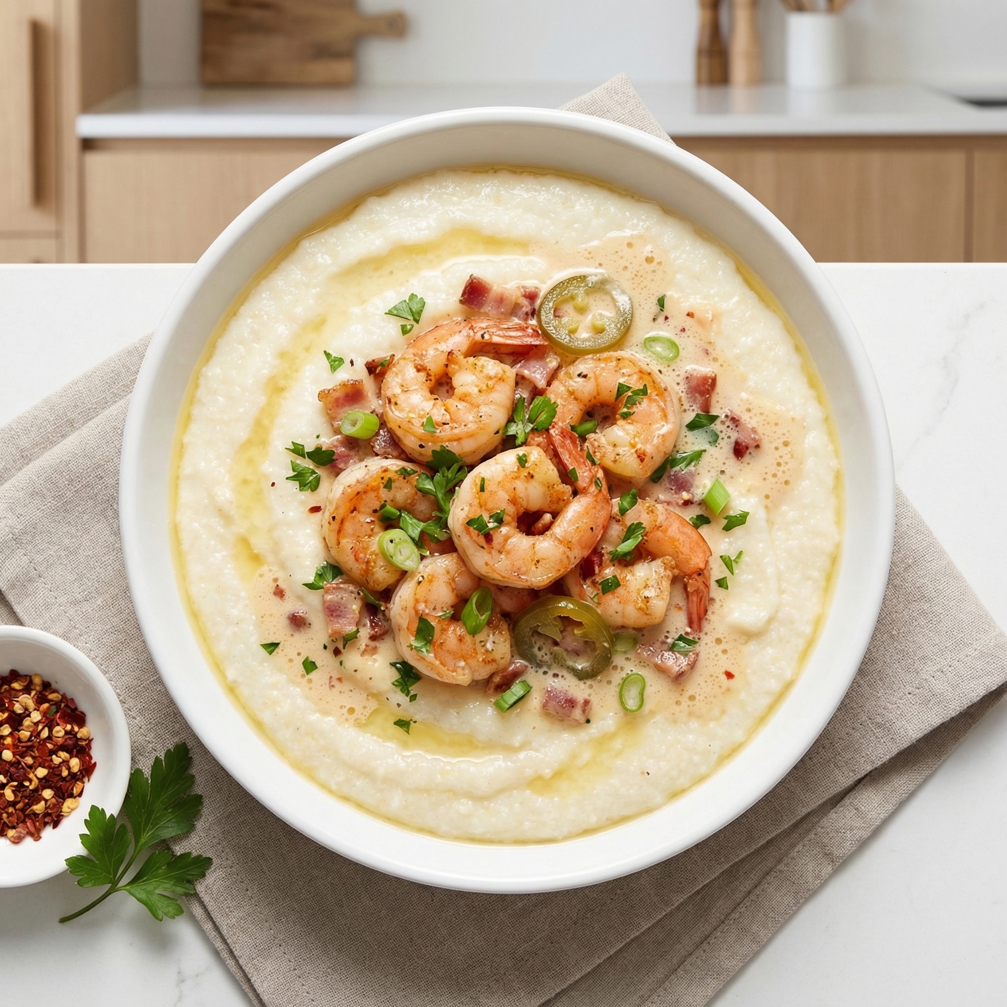 Chef John’s Classic Shrimp & Cheddar Grits