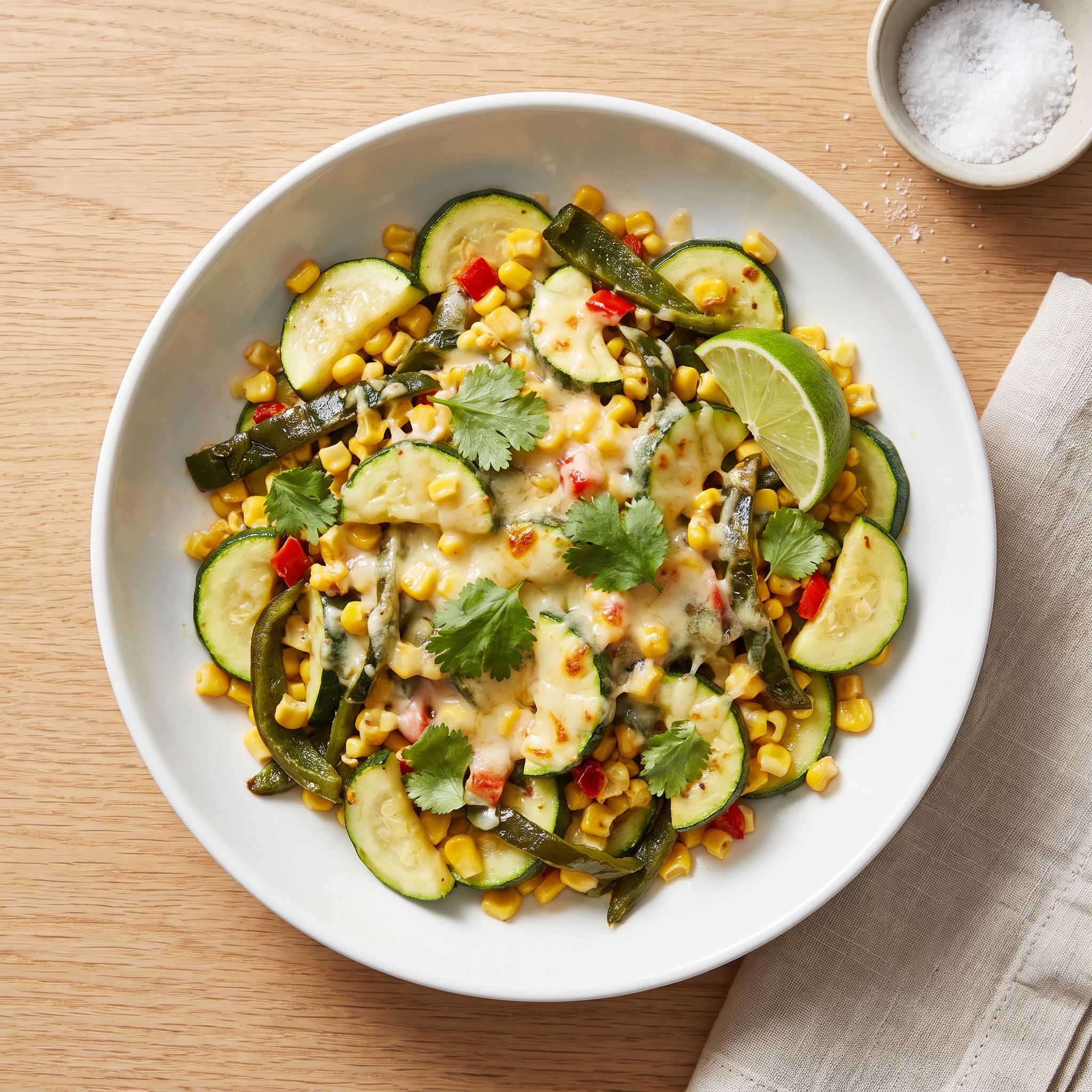 Calabacitas Con Queso - Zucchini with Cheese