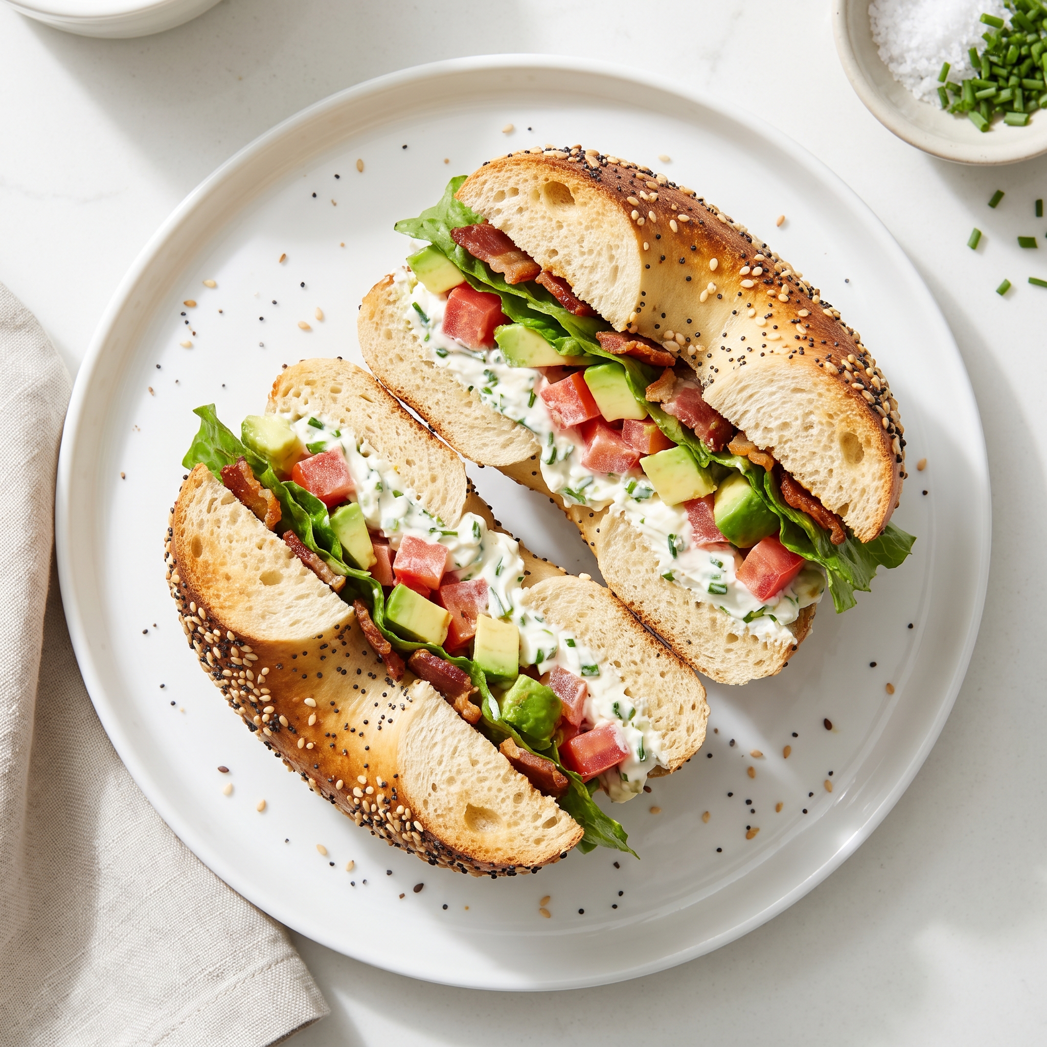 California Chopped BLT Bagel Sandwich